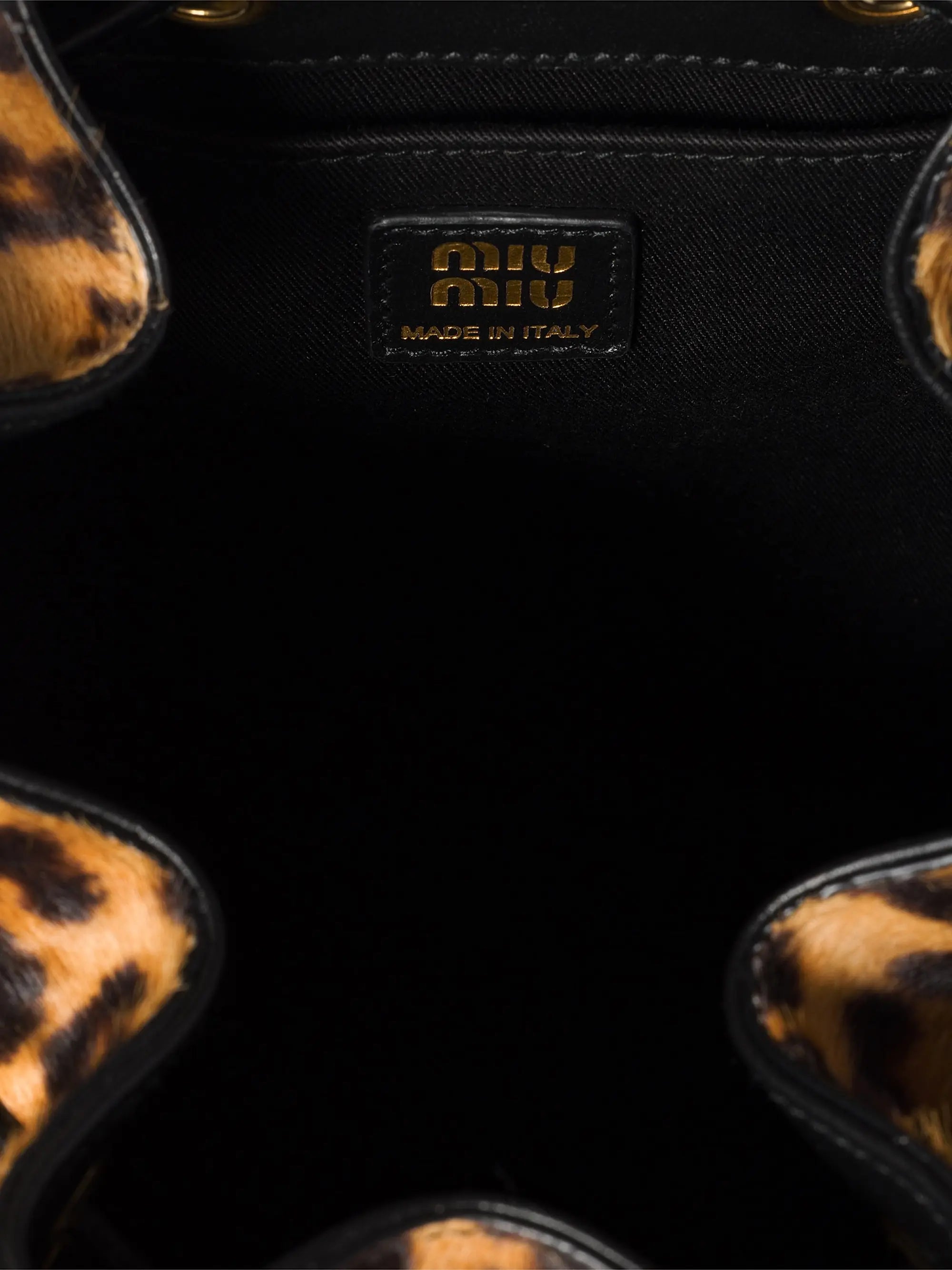 Miu Miu Calf Hair Leather Backpack