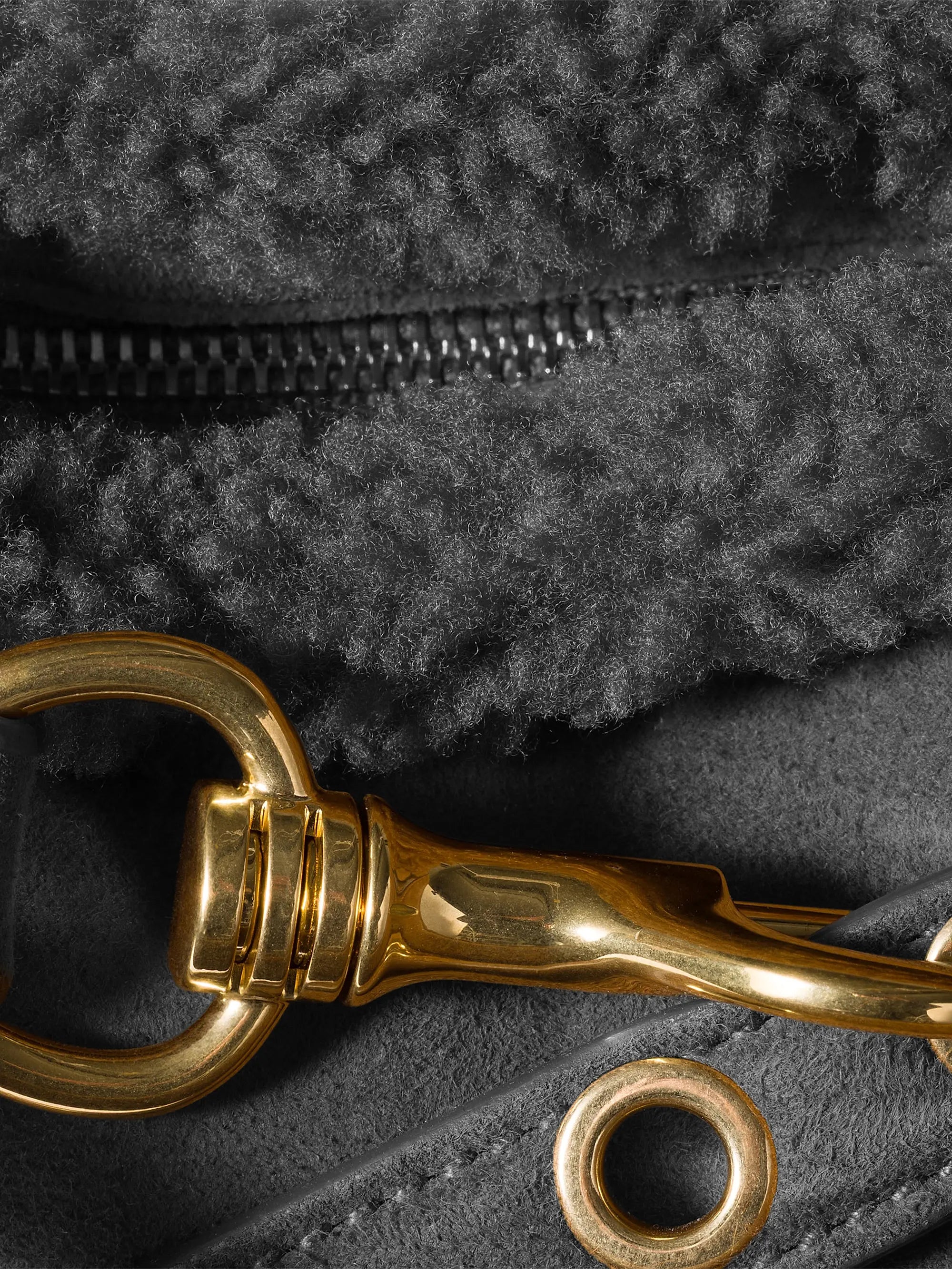 Miu Miu Aventure Shearling Shoulder Bag
