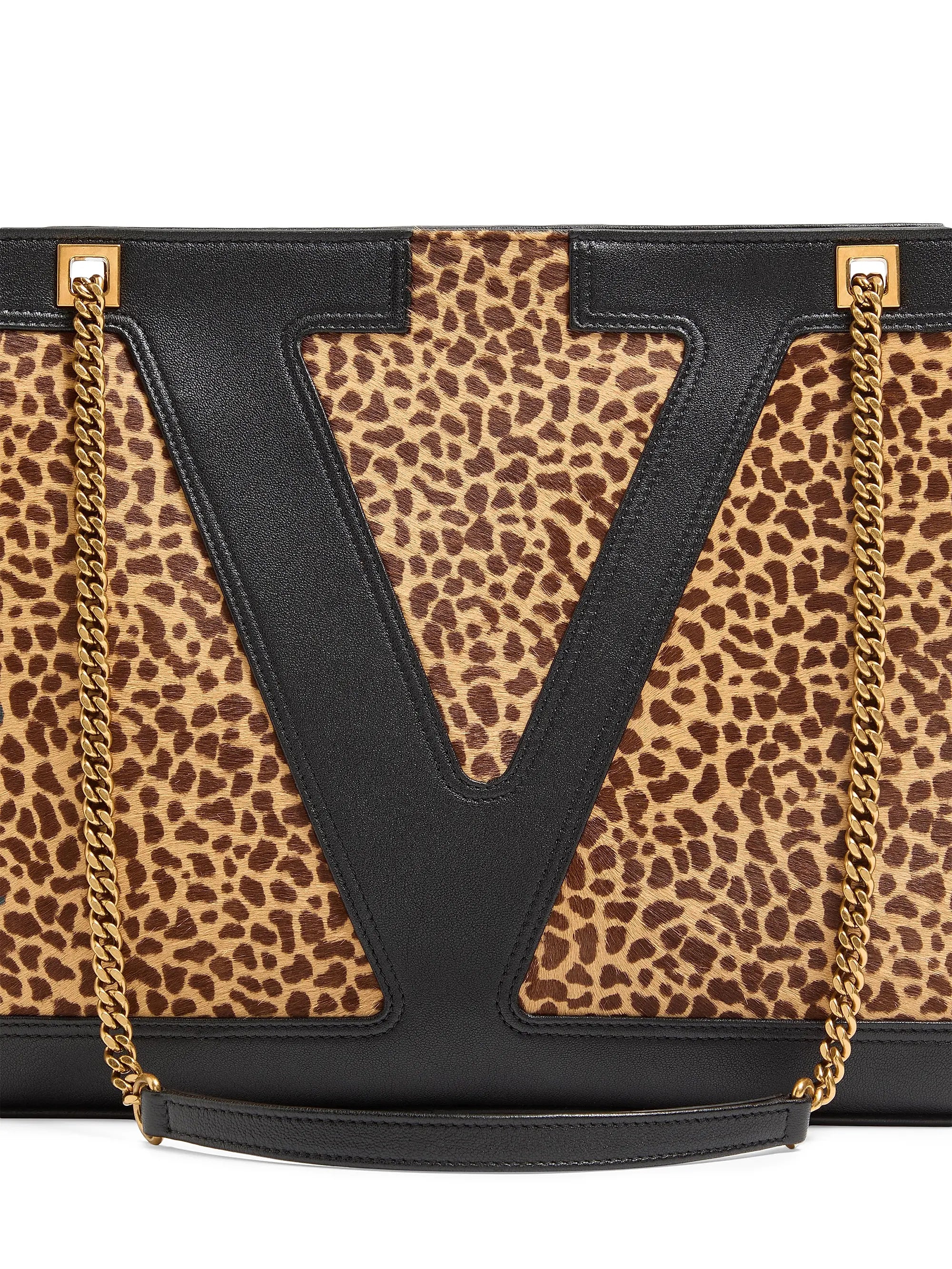 Valentino Garavani Viva Superstar Medium Shopping Bag in Calfskin with Pony Effect