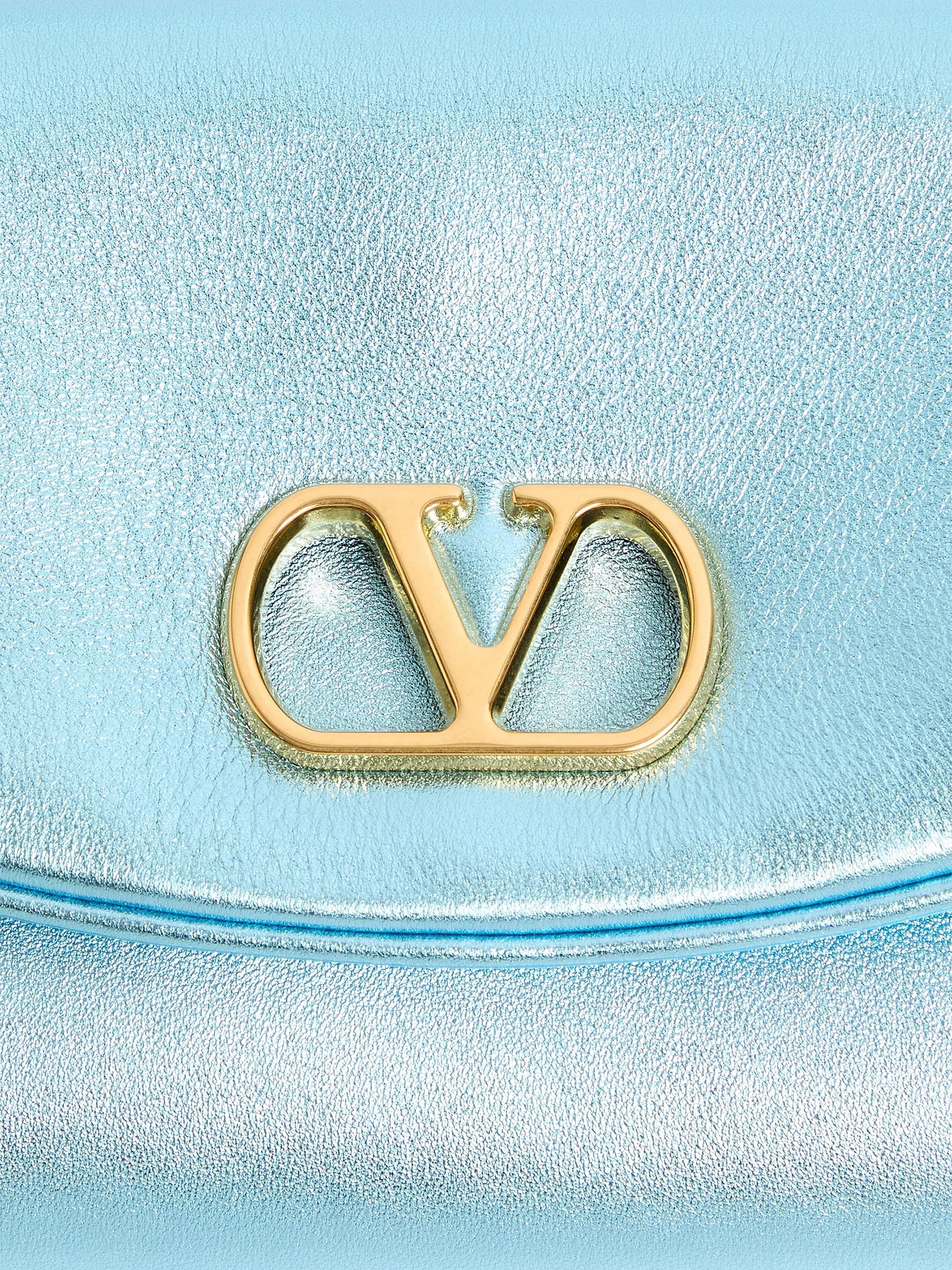 Valentino Garavani DeVain Small Shoulder Bag in Laminated Nappa Leather
