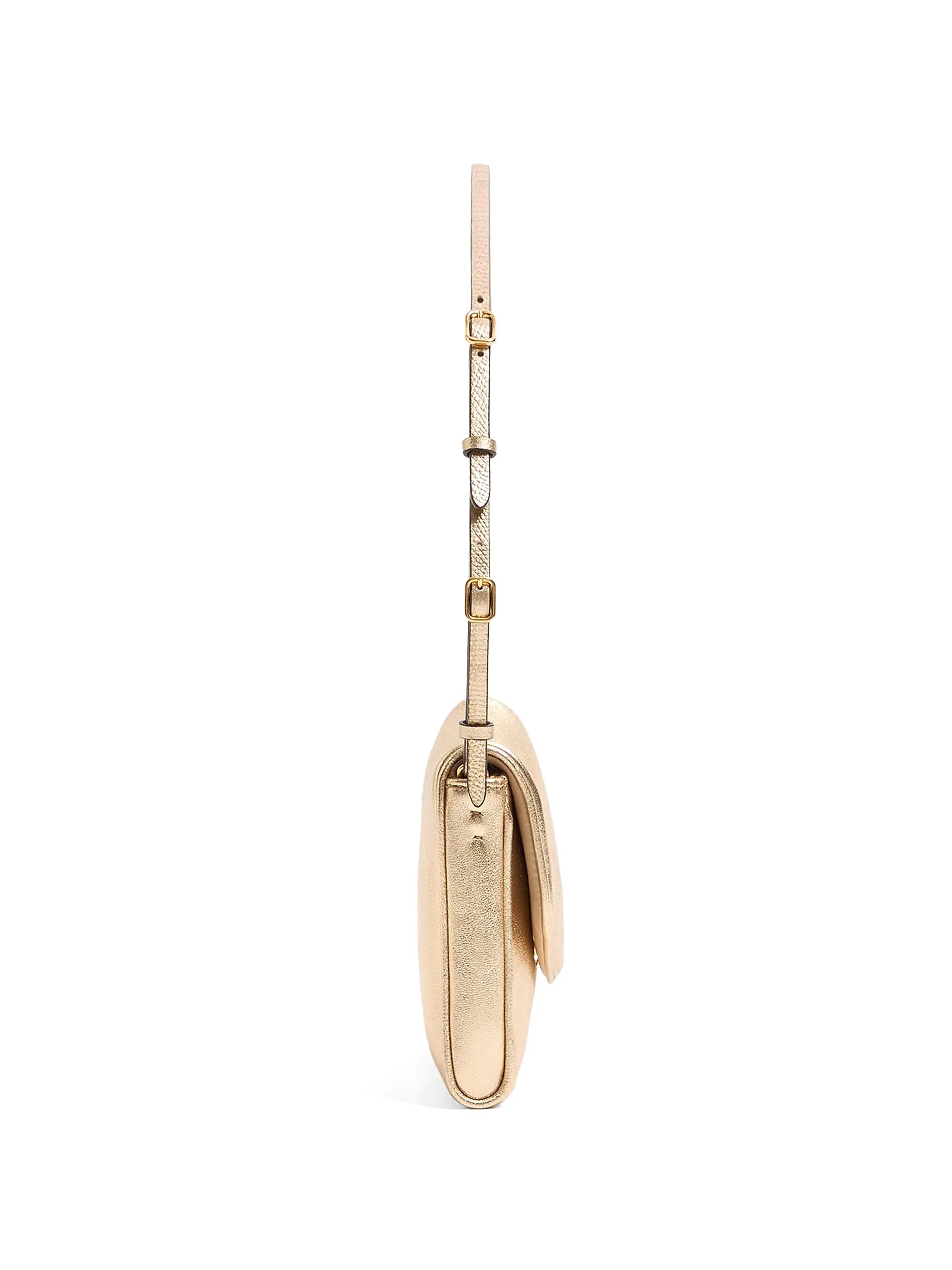 Valentino Garavani DeVain Small Shoulder Bag in Laminated Nappa Leather
