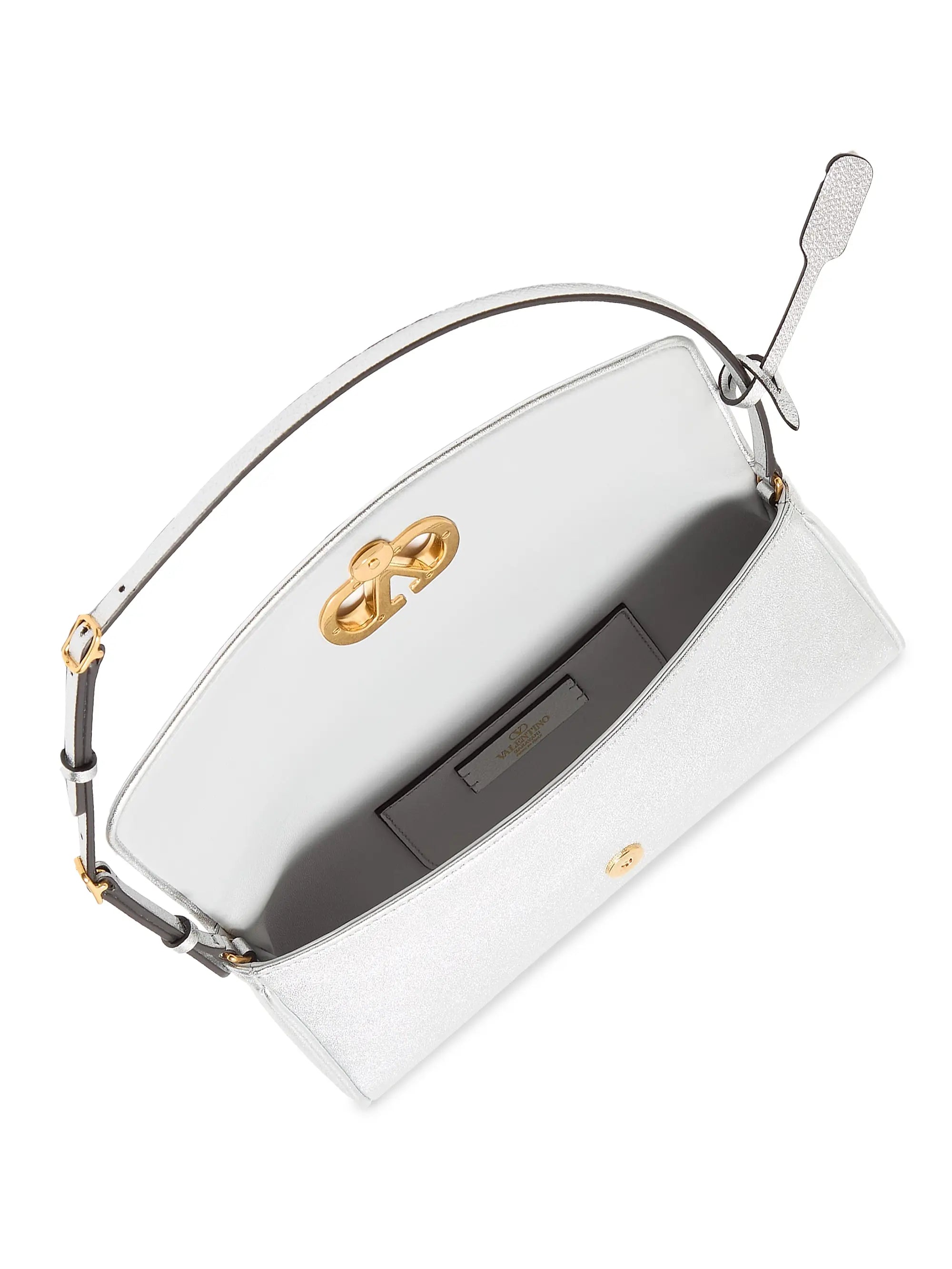 Valentino Garavani DeVain Small Shoulder Bag in Laminated Nappa Leather