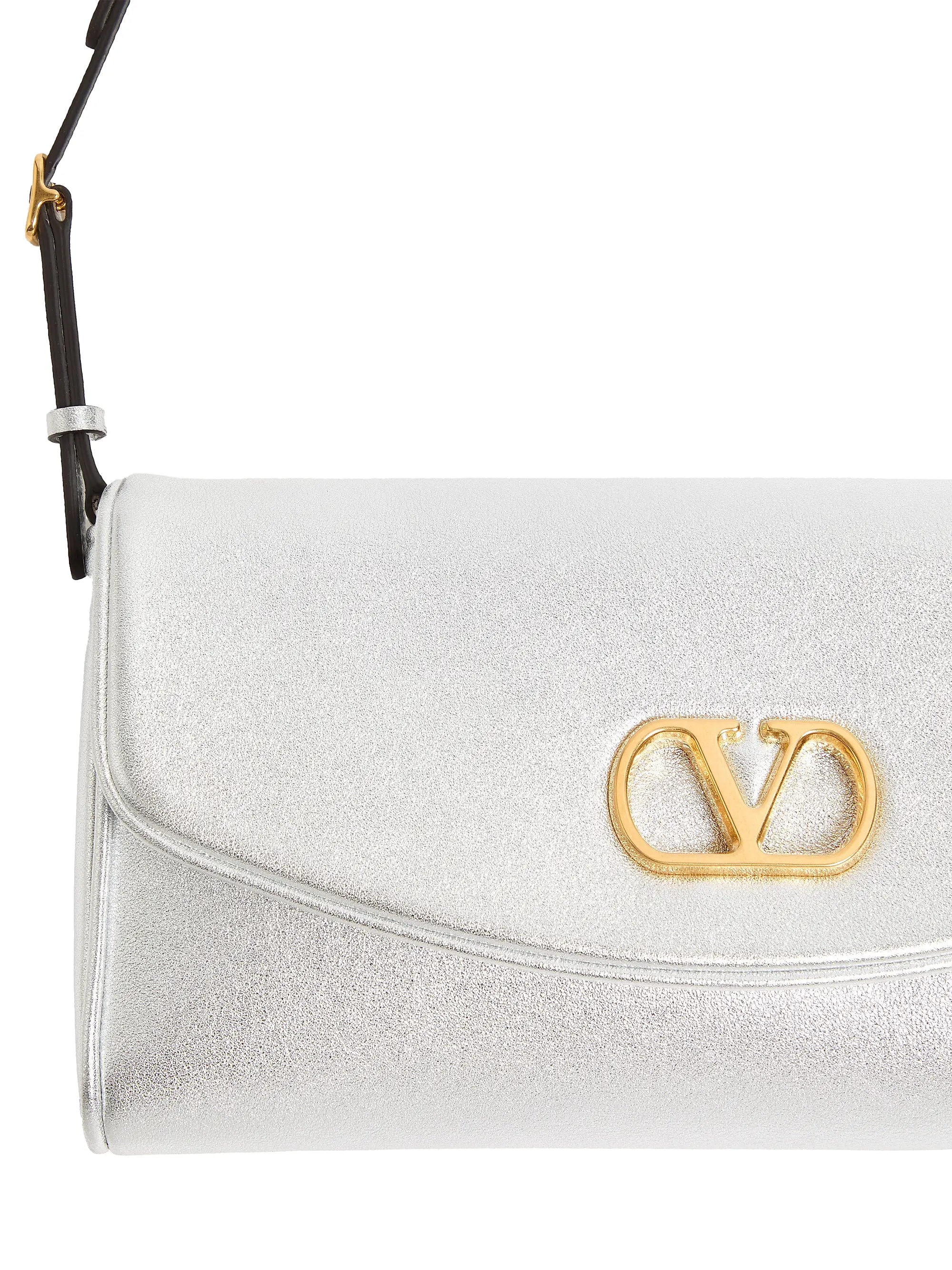Valentino Garavani DeVain Small Shoulder Bag in Laminated Nappa Leather