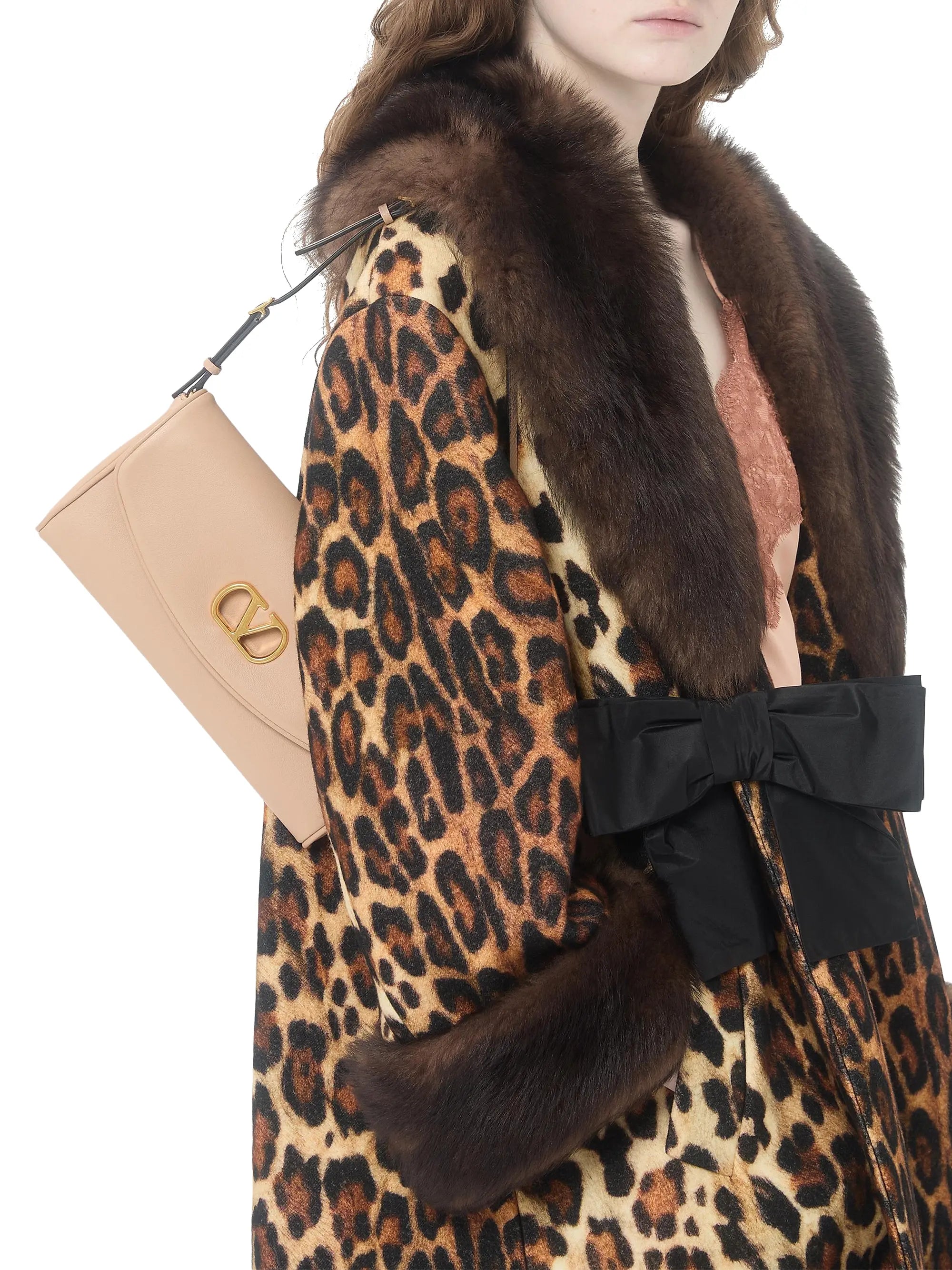Valentino Garavani DeVain Small Nappa Shoulder Bag