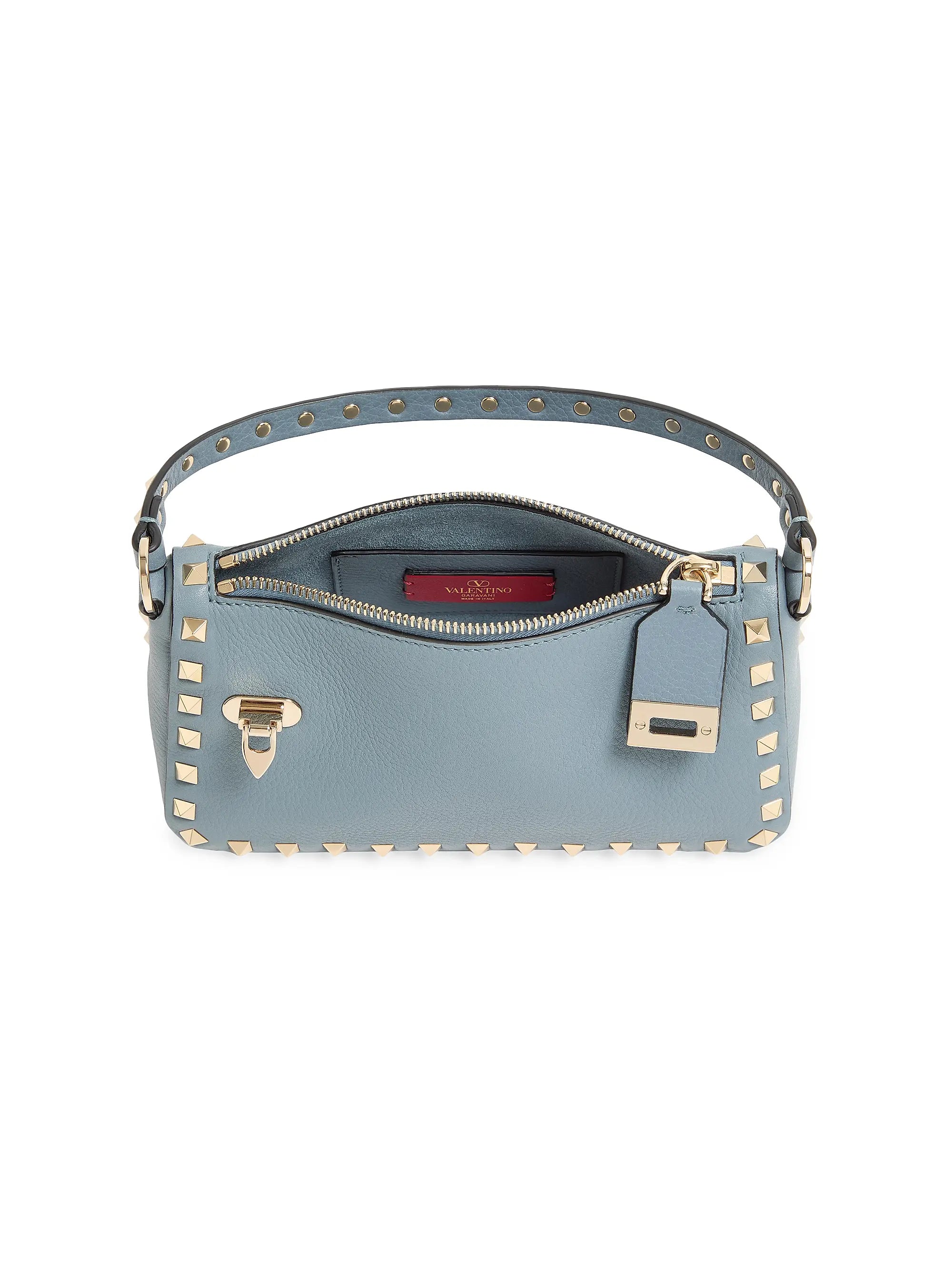 Valentino Garavani Small Rockstud Grainy Calfskin Crossbody Bag