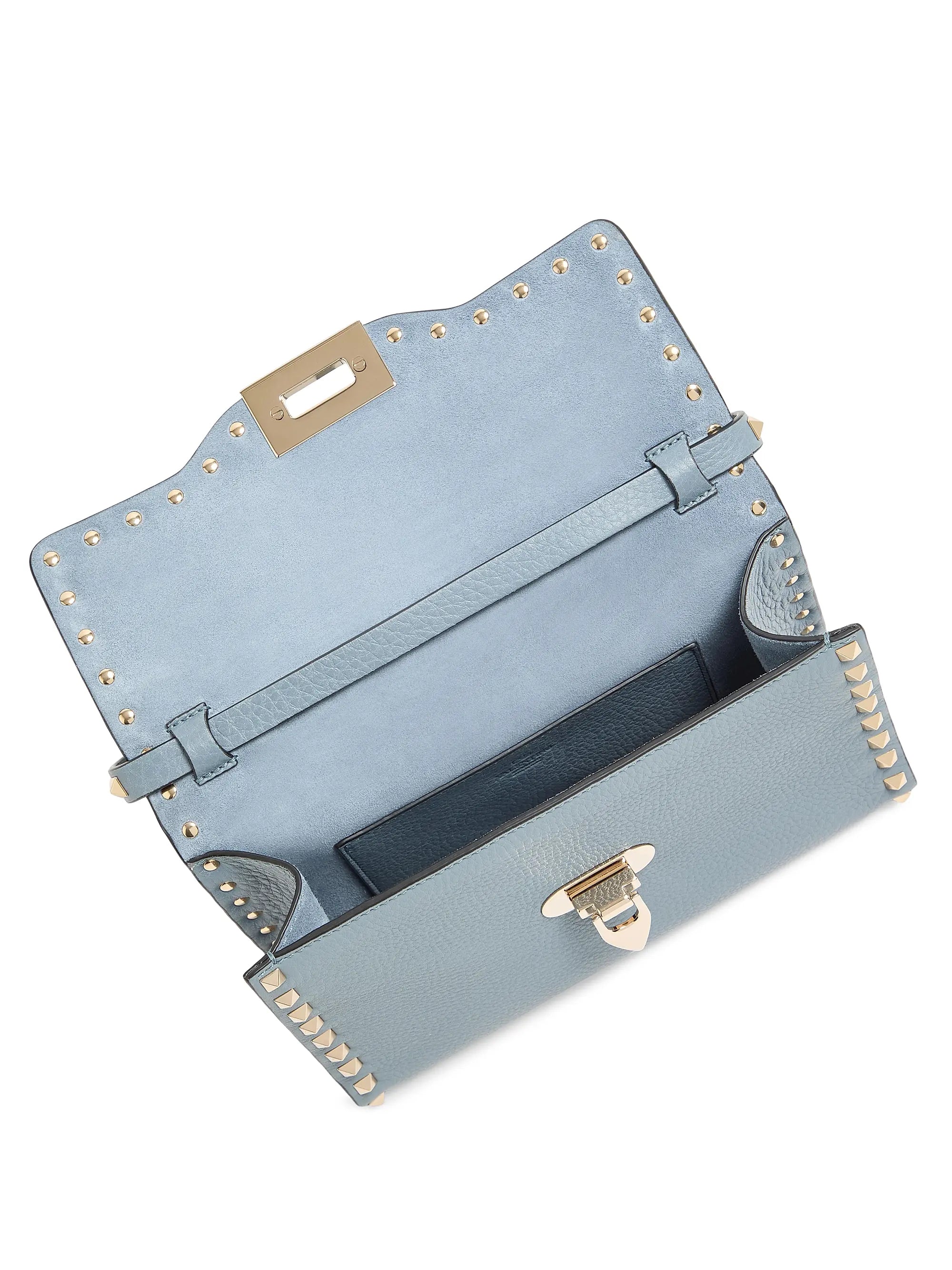 Valentino Garavani Small Rockstud Grainy Calfskin Crossbody Bag
