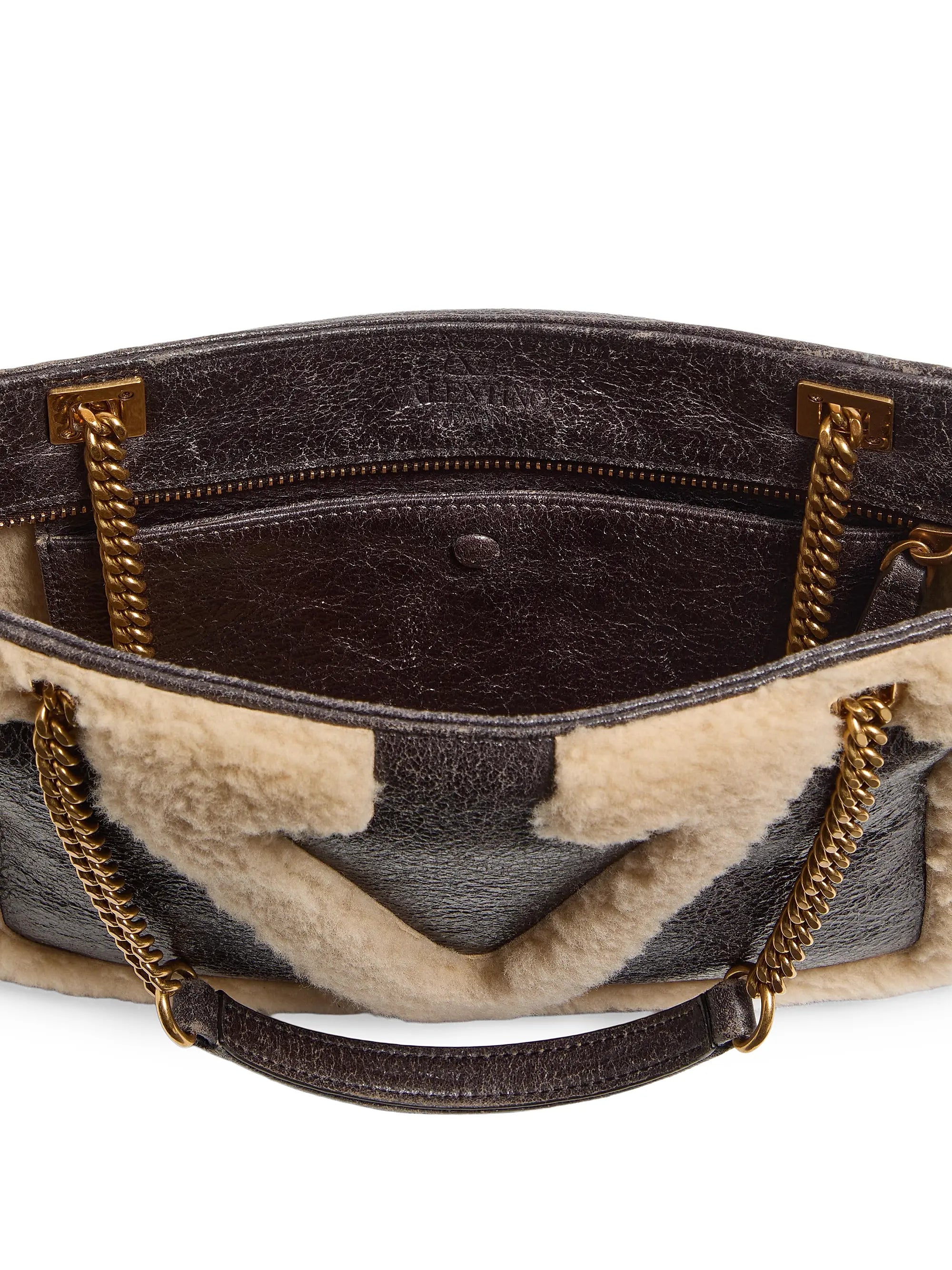 Valentino Garavani Viva Superstar Small Sheepskin Shopping Bag