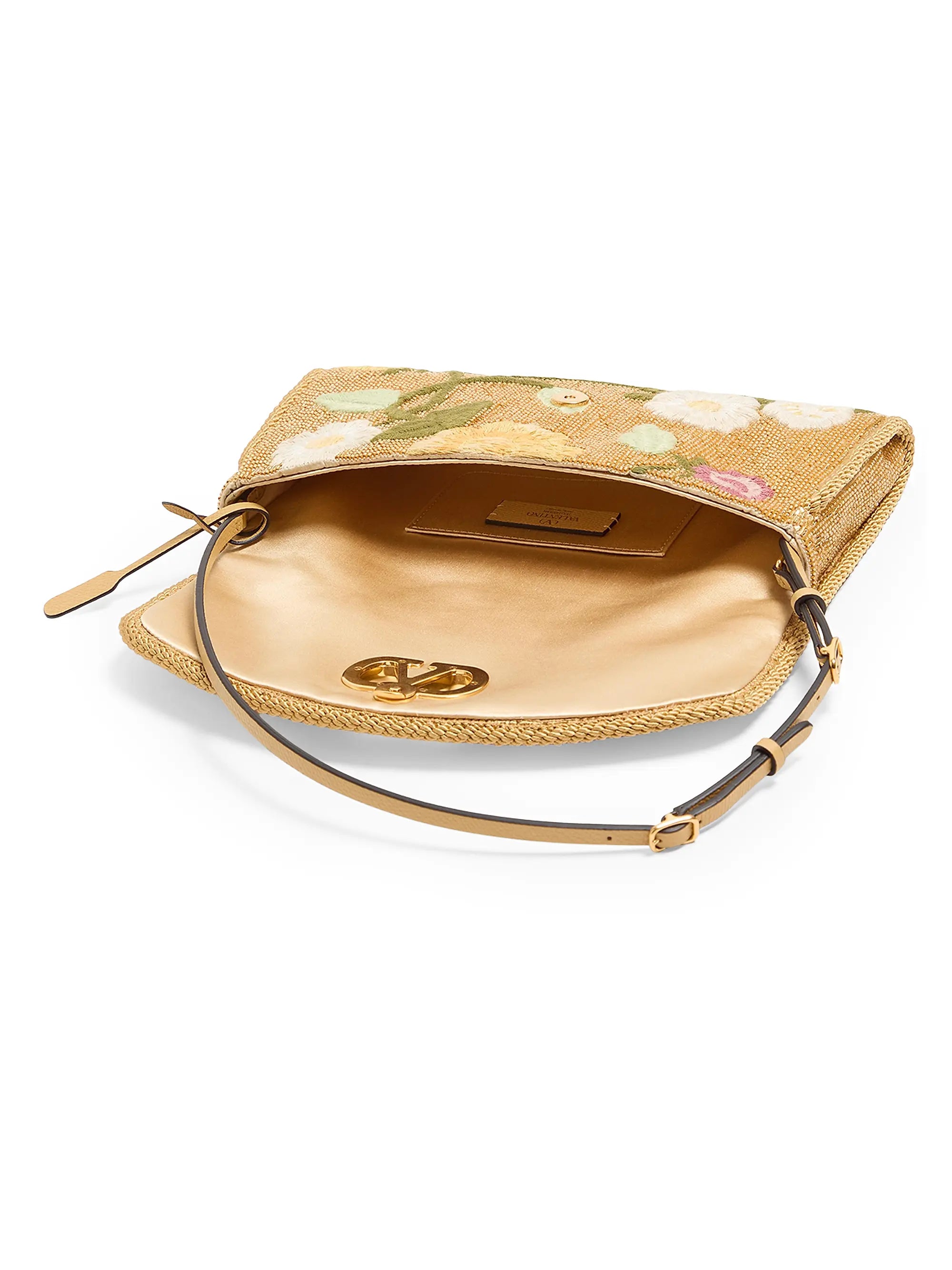 Valentino Garavani DeVain Small Embroidered Shoulder Bag