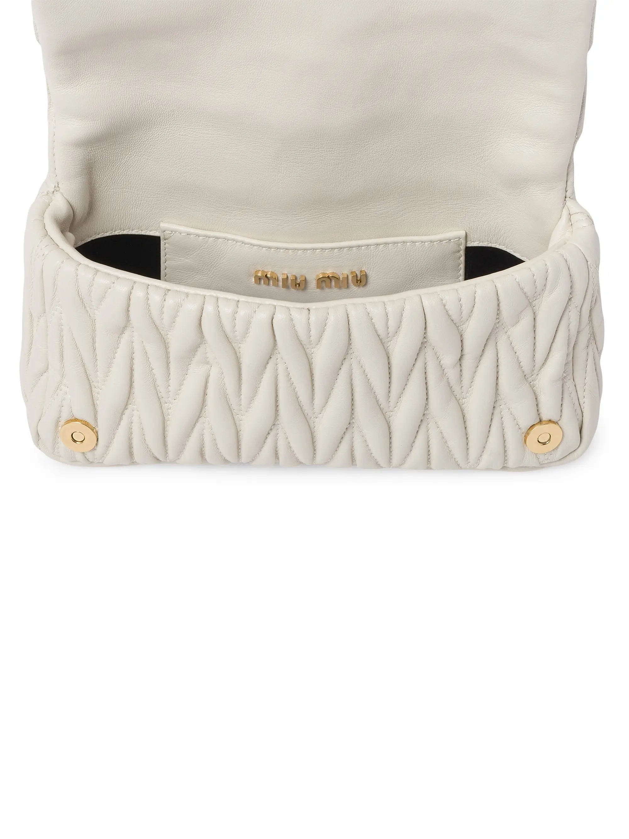 Miu Miu Matelassé Nappa Leather Mini Shoulder Bag