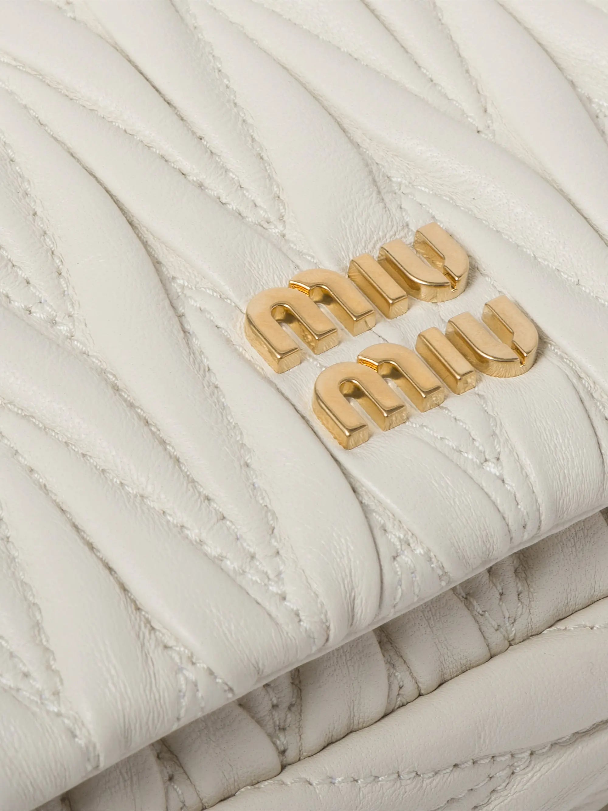 Miu Miu Matelassé Nappa Leather Mini Shoulder Bag