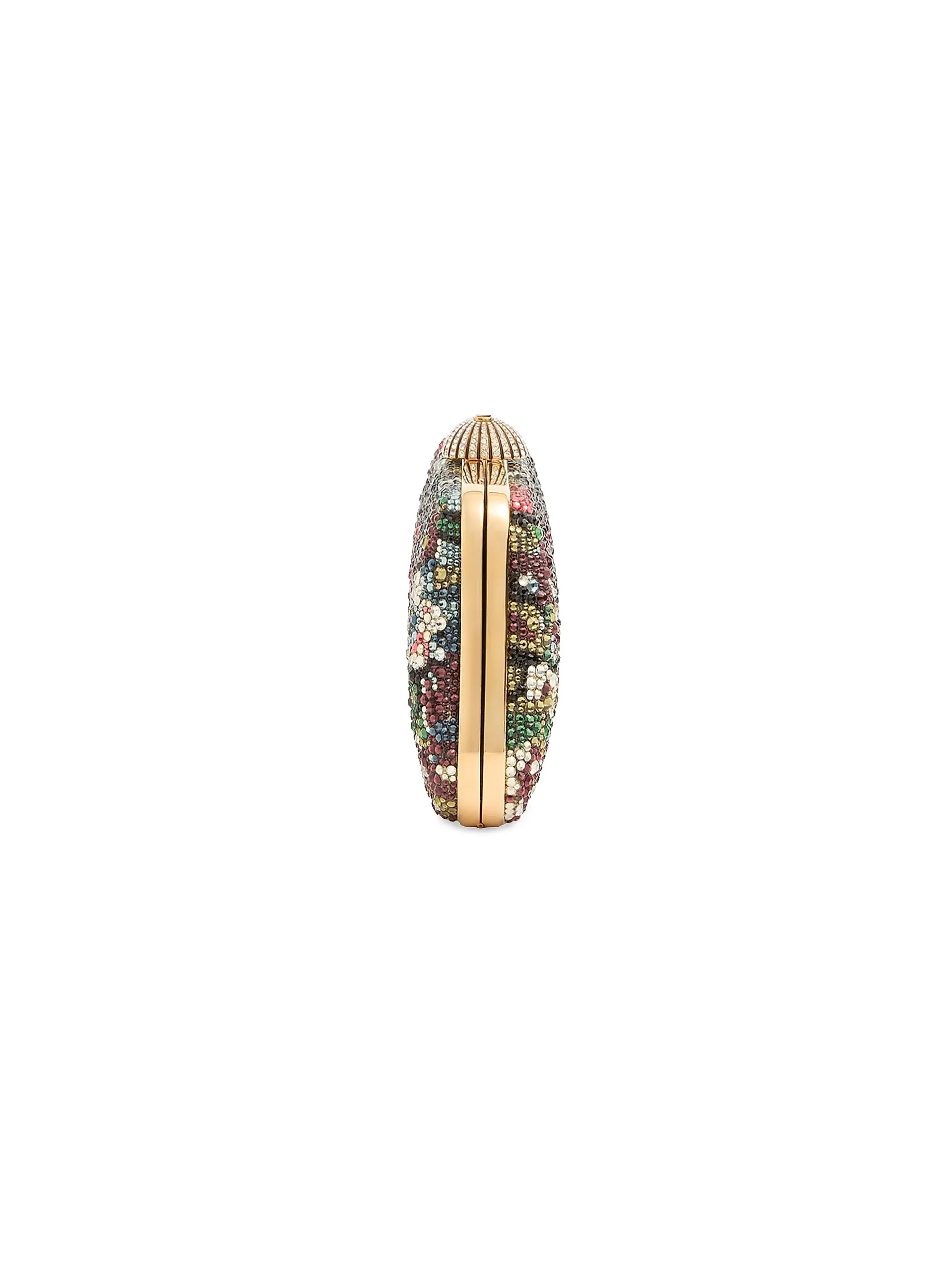 Valentino Garavani Carry Secrets Minaudiere Clutch with Apres L'hiver Rhinestone Motif