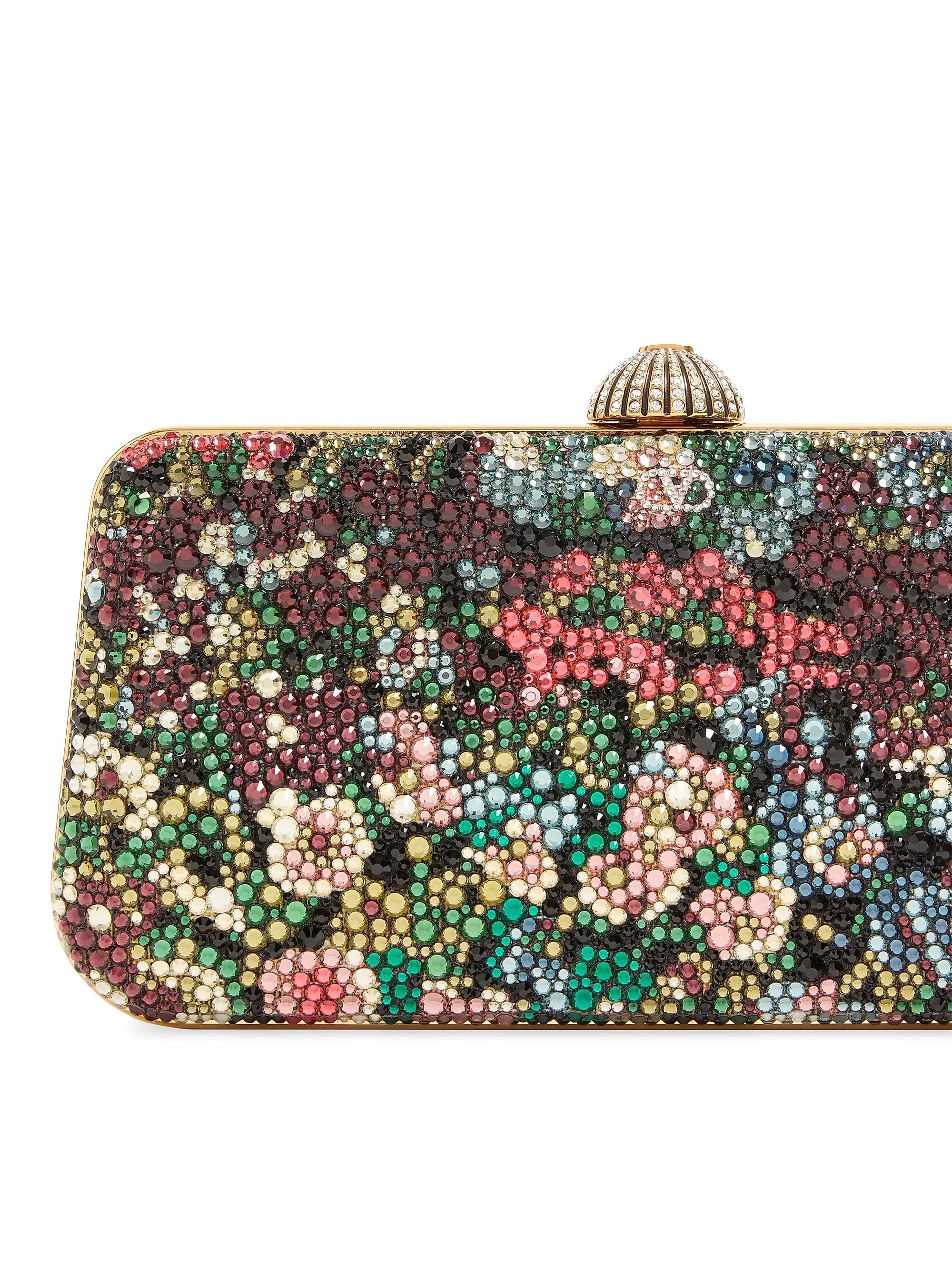 Valentino Garavani Carry Secrets Minaudiere Clutch with Apres L'hiver Rhinestone Motif
