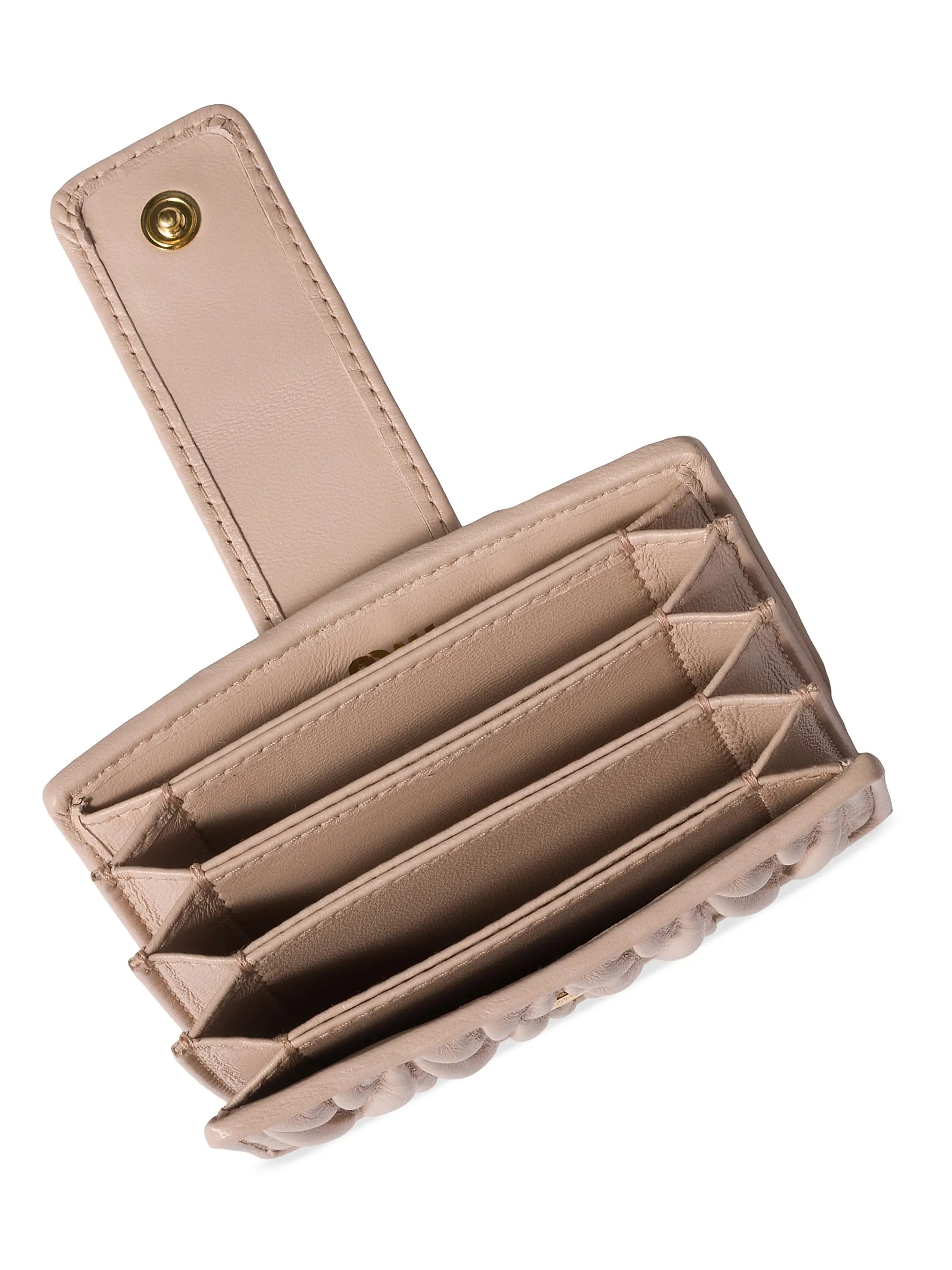 Miu Miu Matelassé Nappa Leather Card Holder