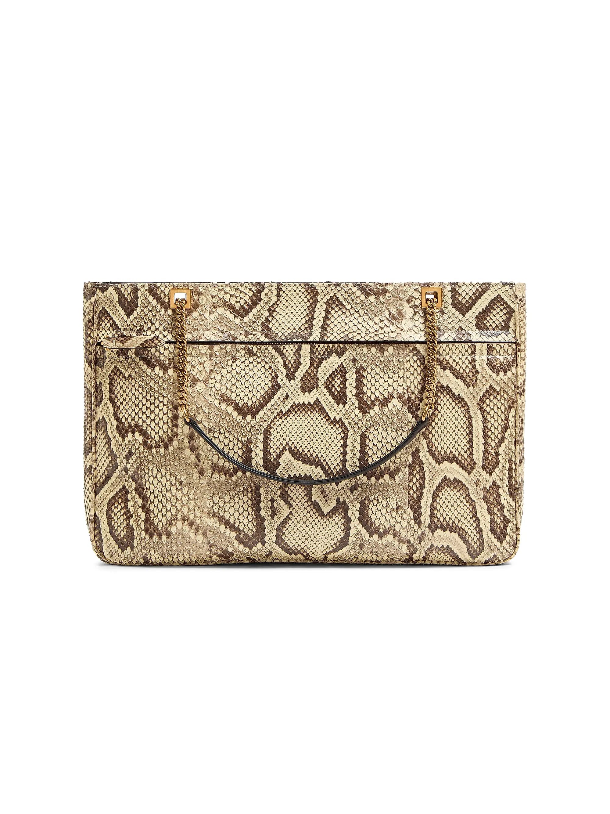 Valentino Garavani Viva Superstar Medium Python Shopping Bag