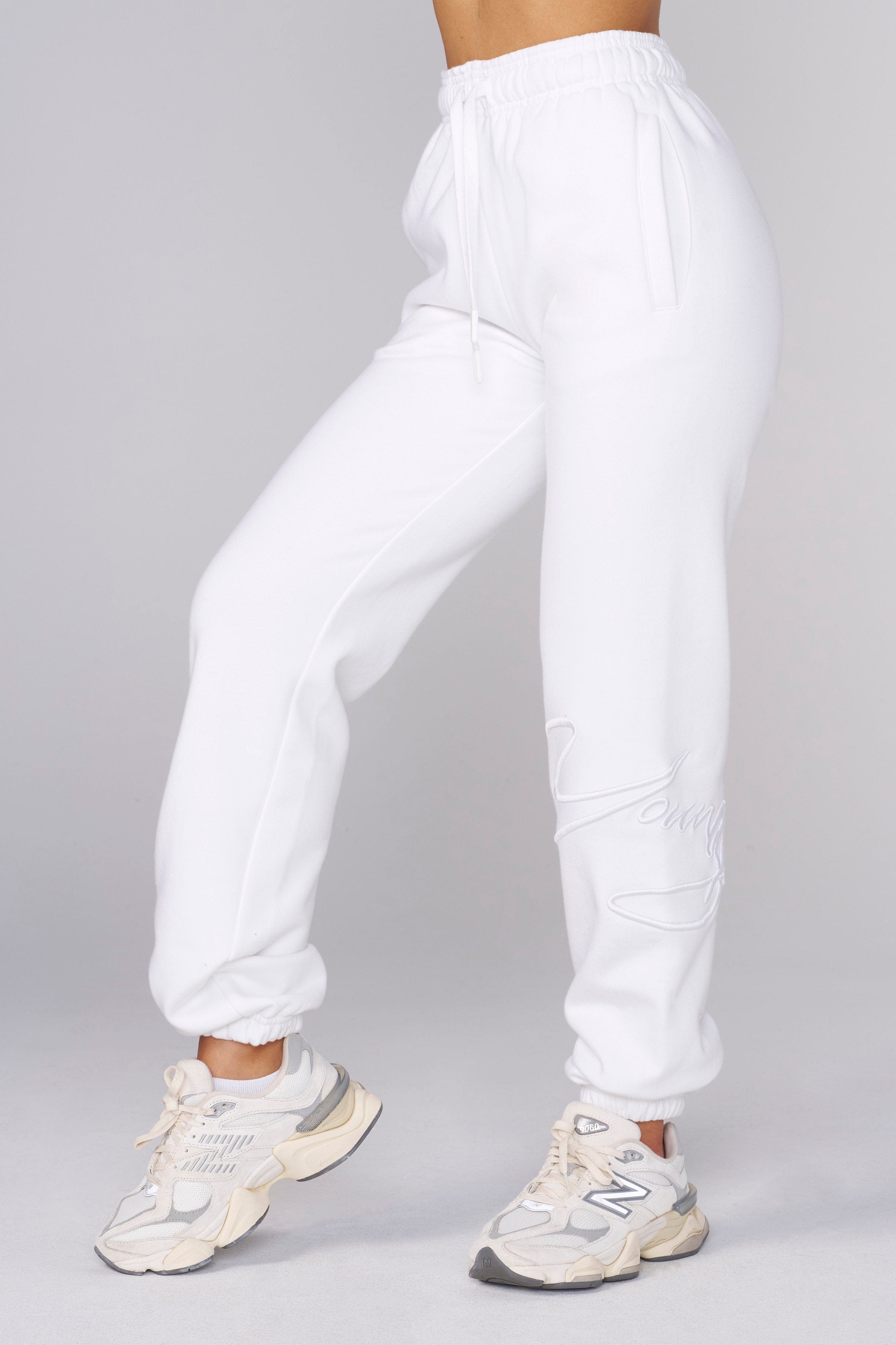 YoungLA W246 Signature Joggers White