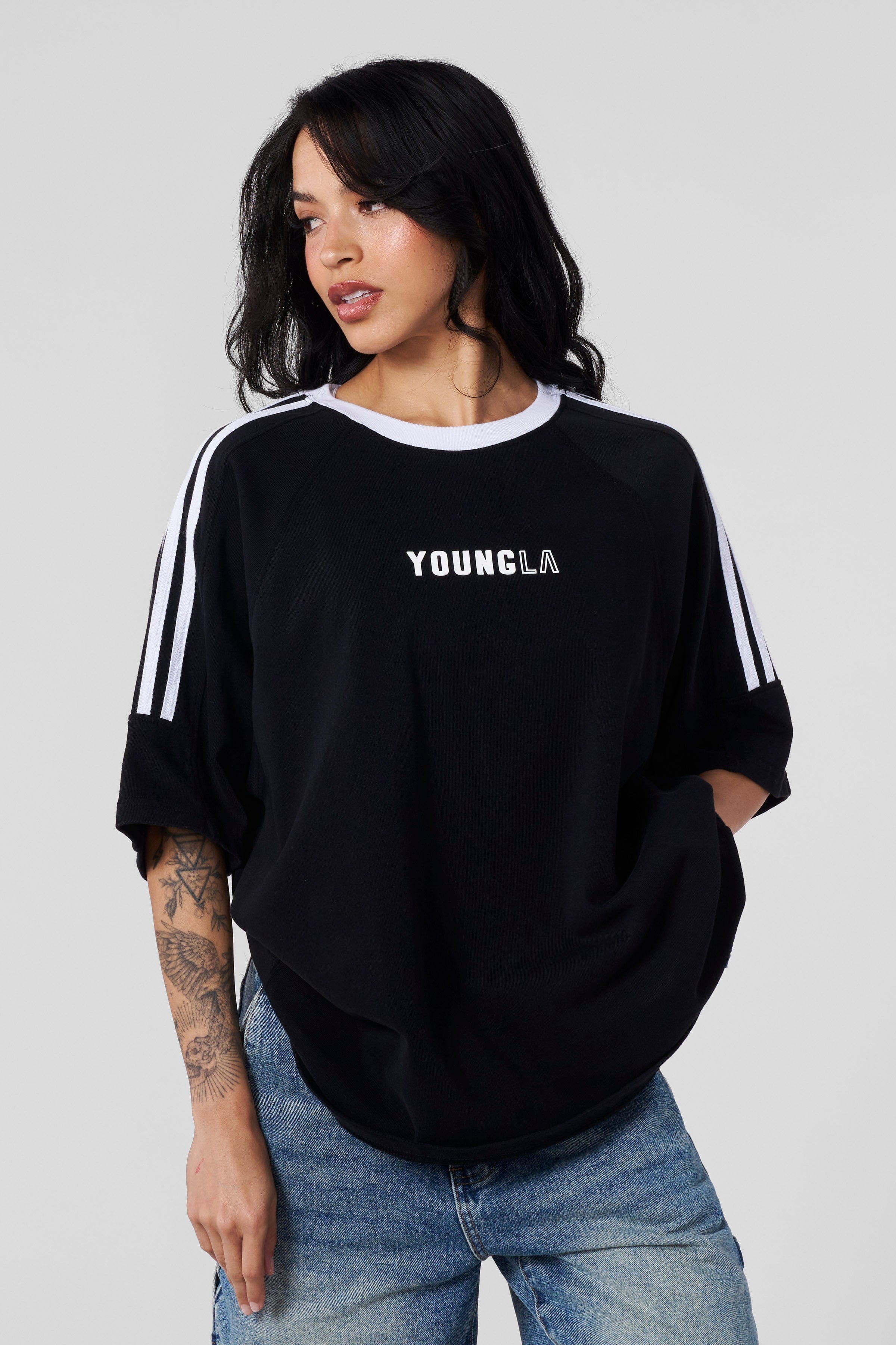 YoungLA W489 Sporty Tee Black