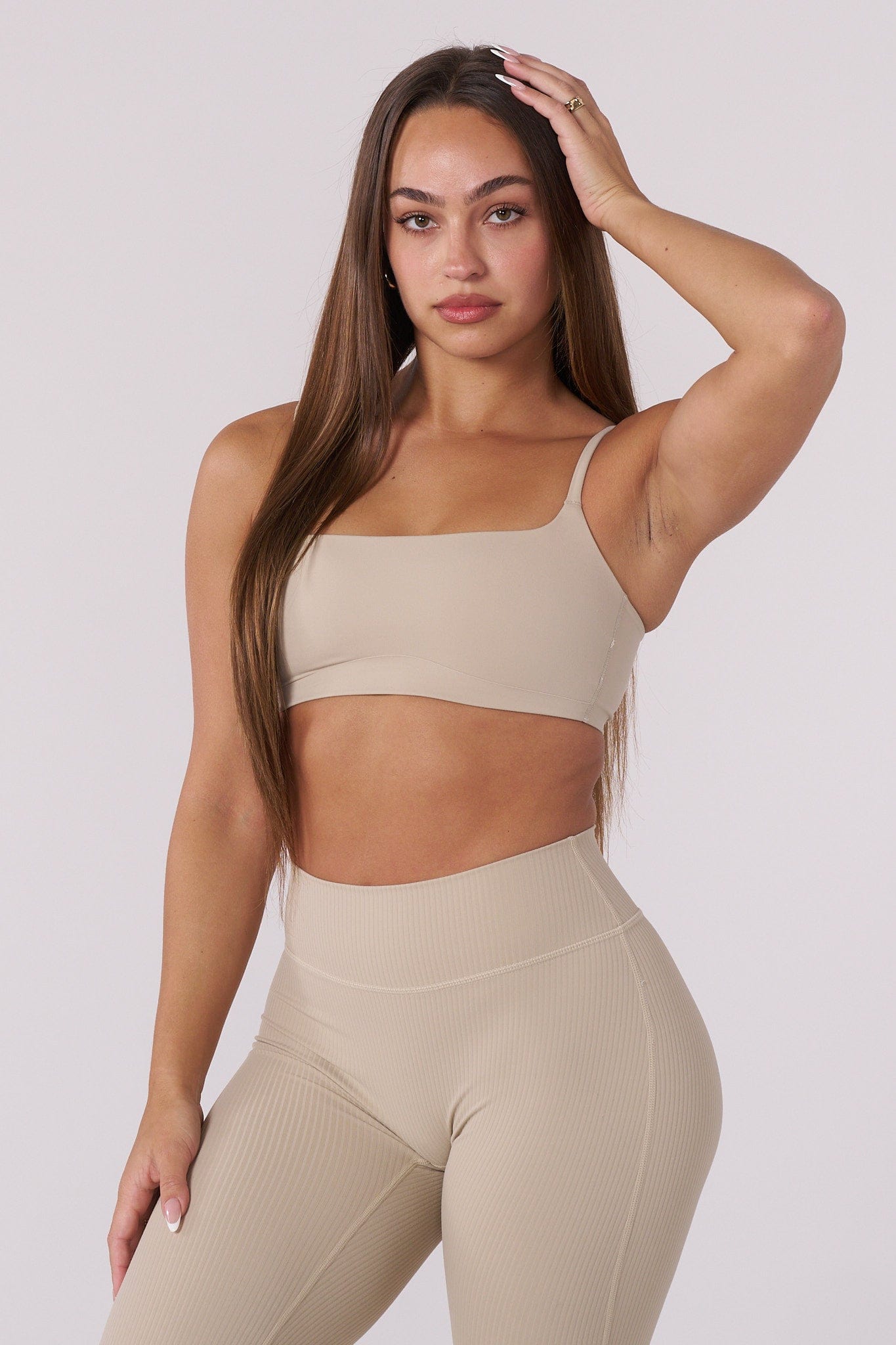 YoungLA W350 Luna Sports Bra Taupe