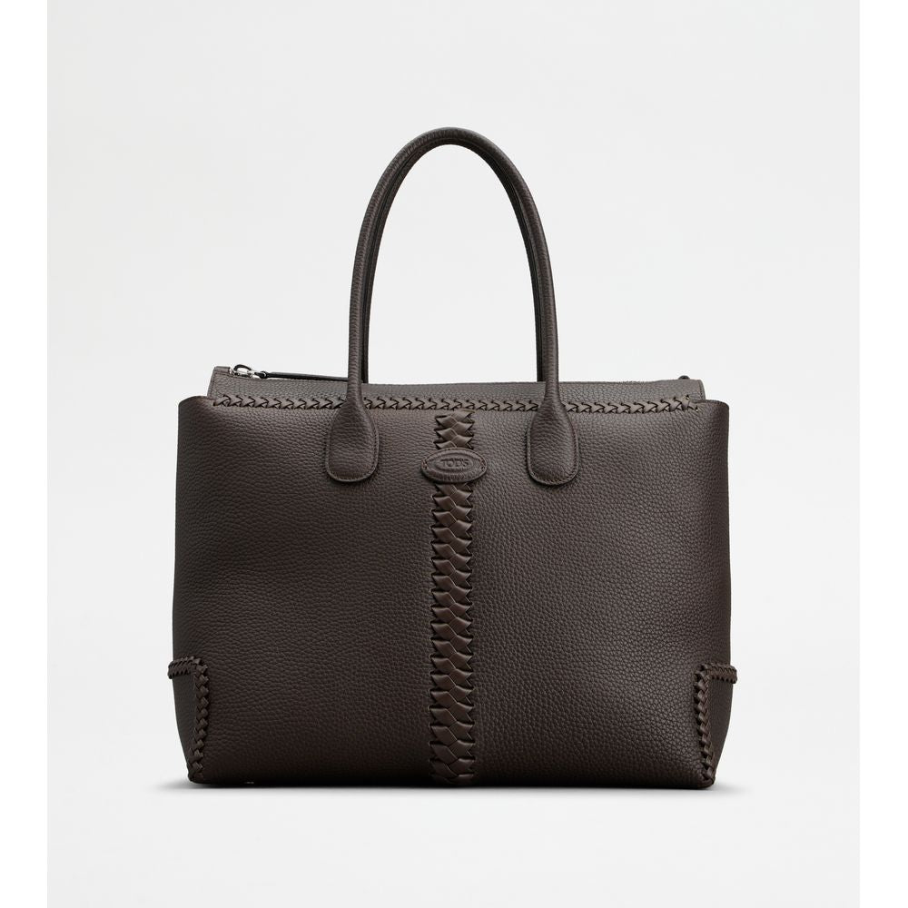 Tods Di Bag In Leather Large Brown