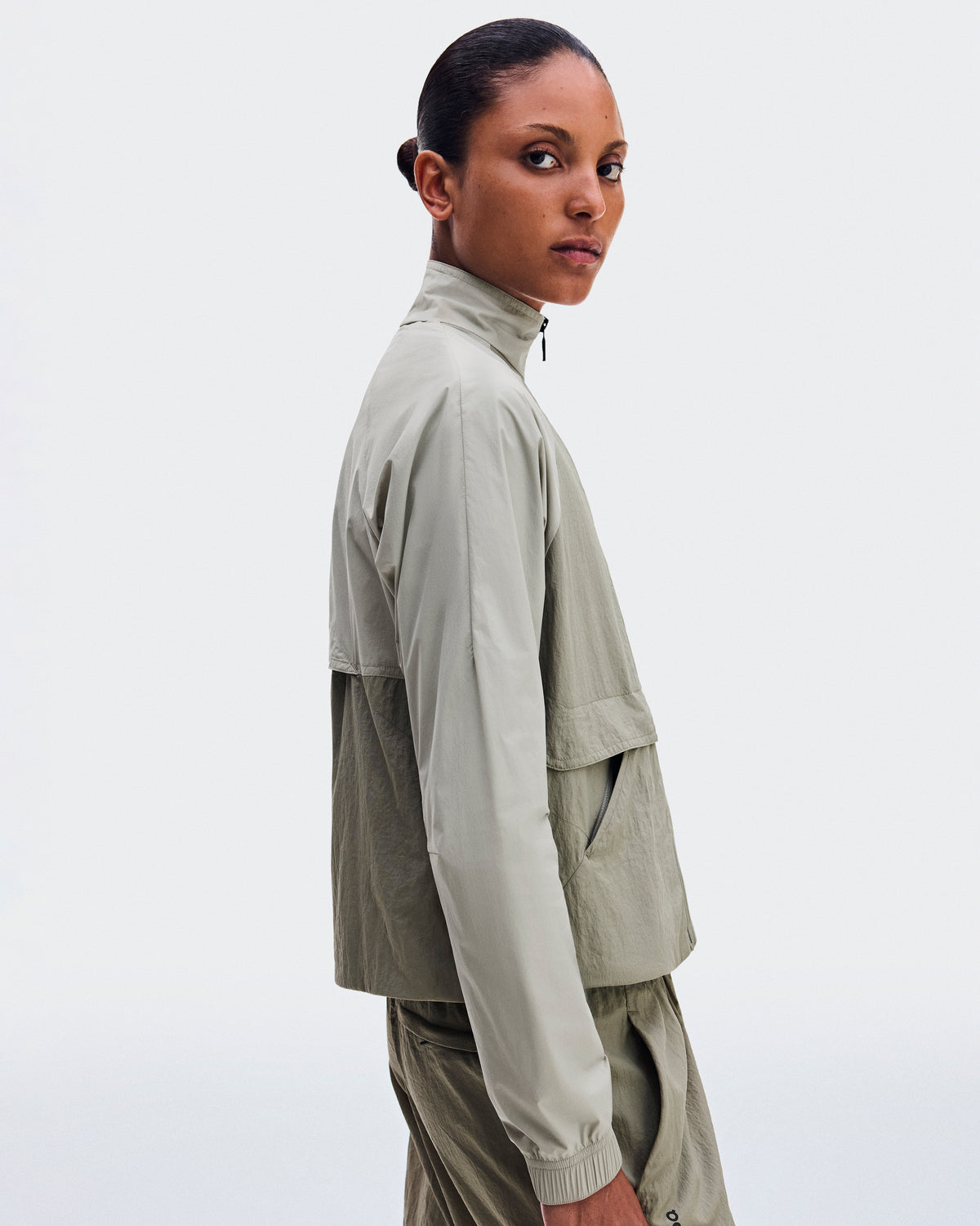 On All-Day Track Jacket Vetiver | Brume (Women'S)
