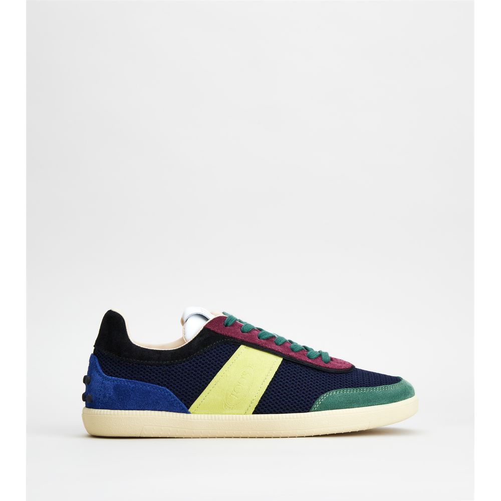 Tods Tabs Sneakers In Suede And Technical Fabric Multicolor Womens