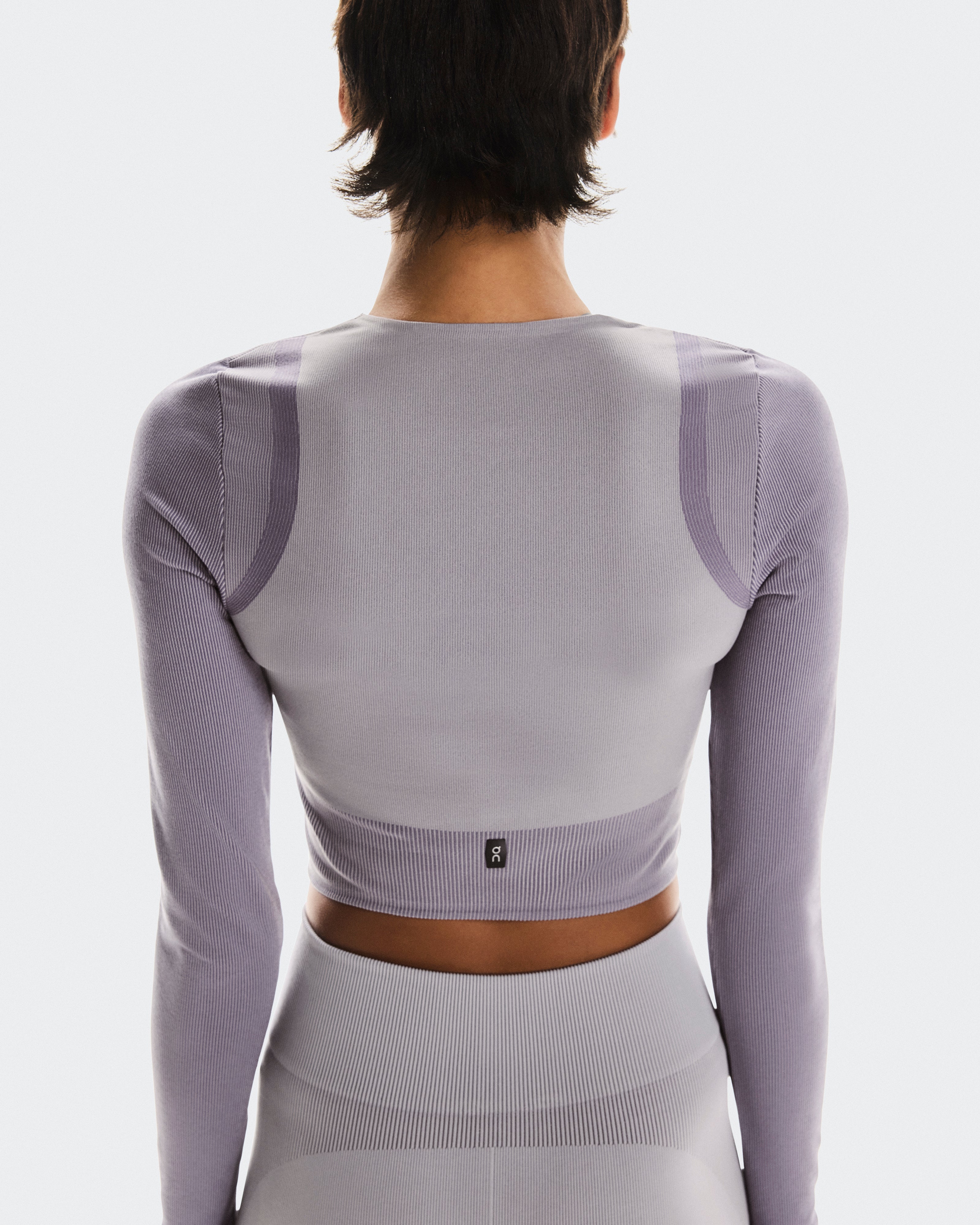 On Studio Knit Long-T Crop Lilac | Cosmos (Women'S)