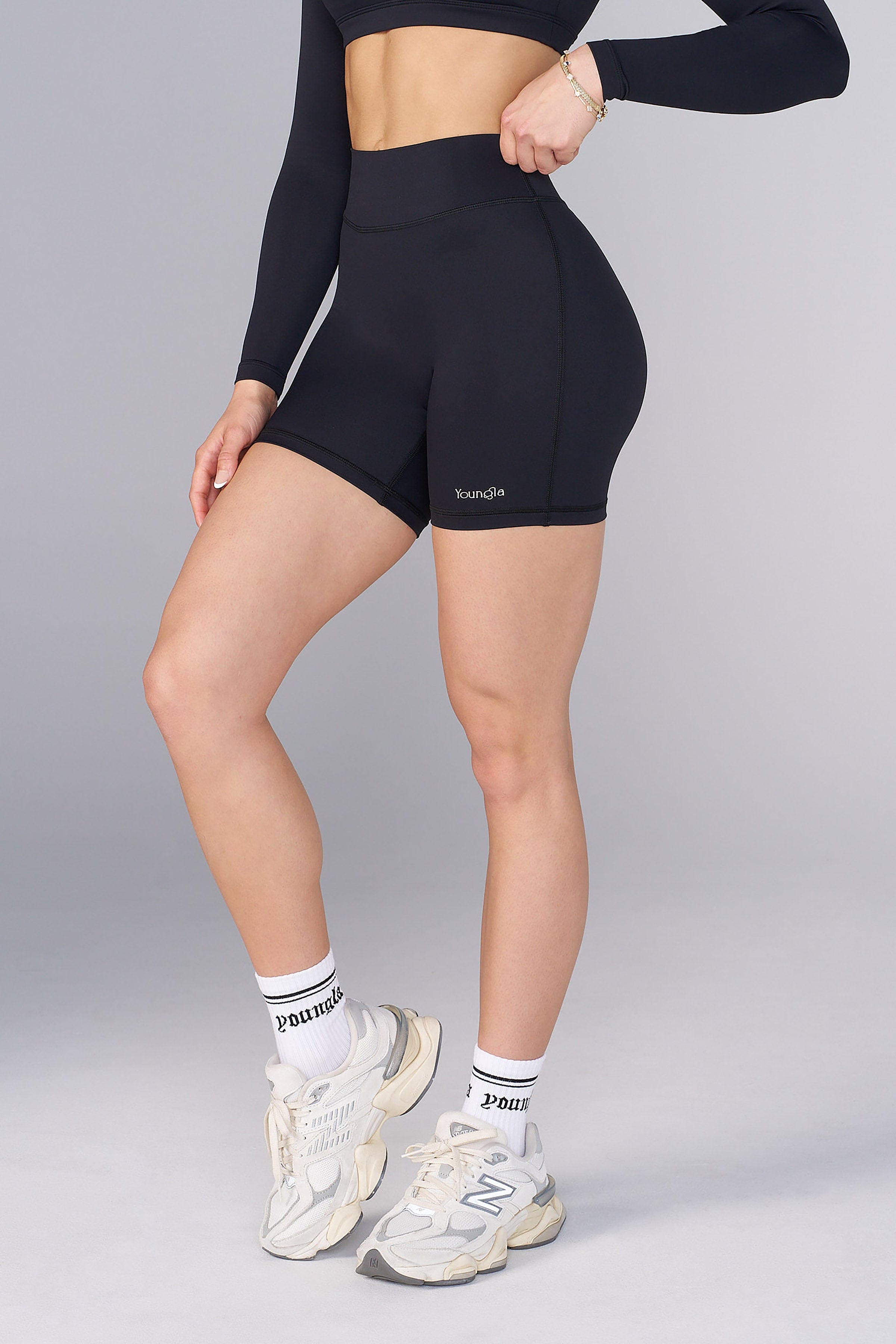 YoungLA W144 Hybrid Shorts Black