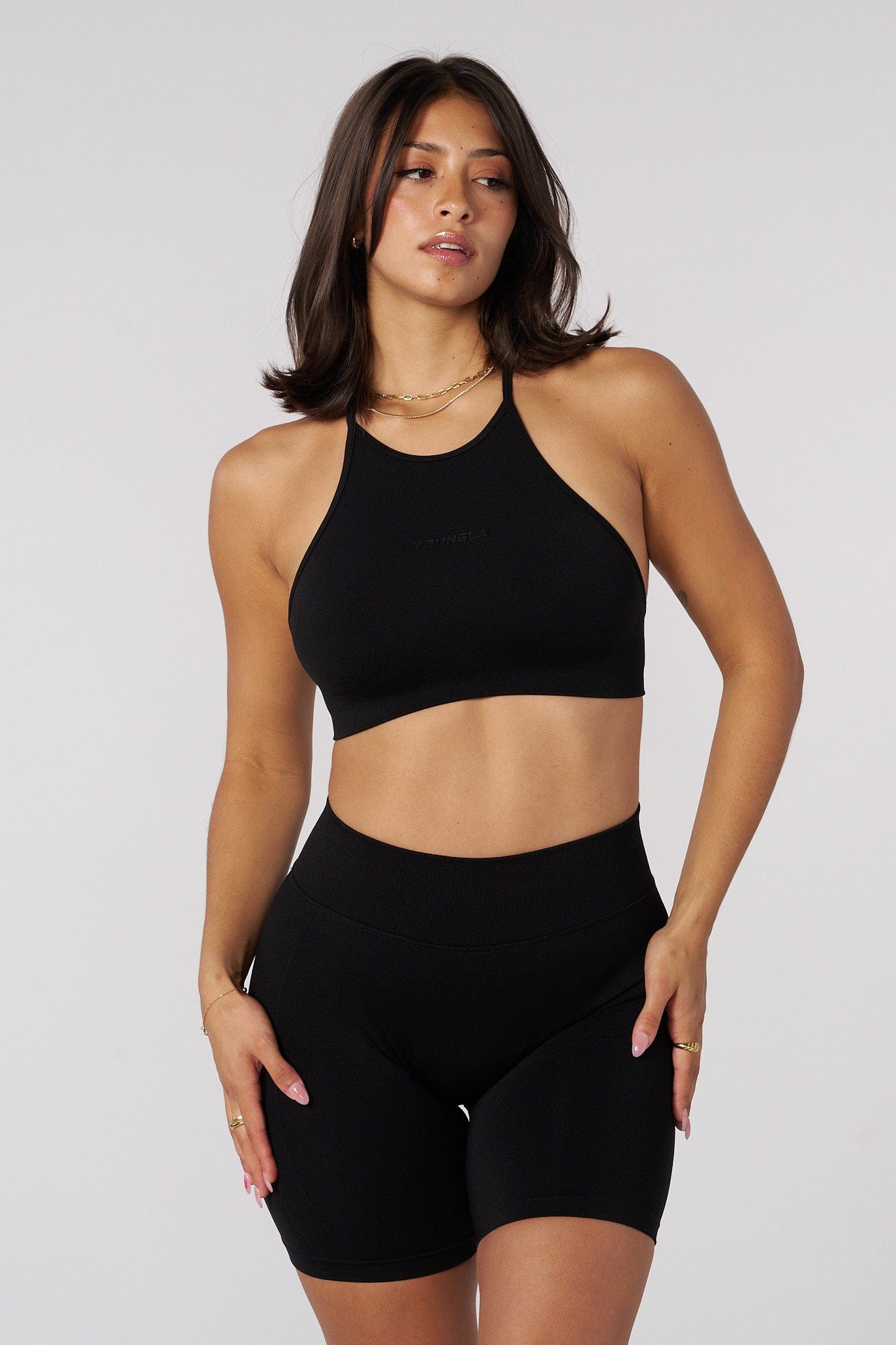 YoungLA W452 Core Hourglass Bra Tank Black