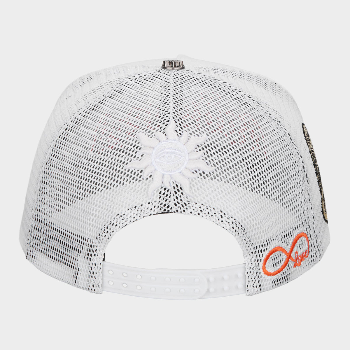 Godspeed GS Forever Trucker Hat (White / Blue / Orange)
