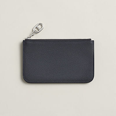 Hermes Silk'In Compact Wallet Ardoise