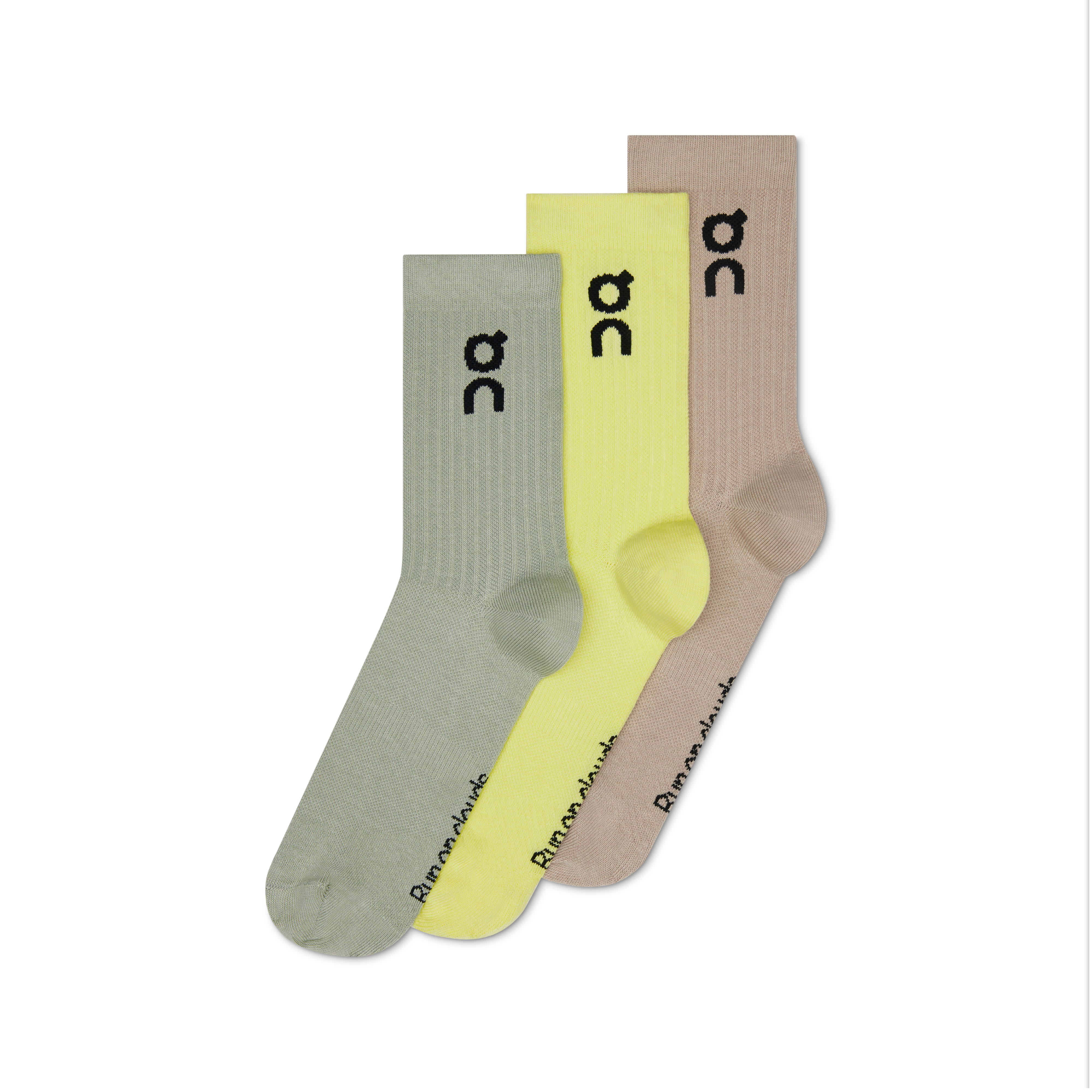 On Logo Sock High 3P Lemonade | Tin