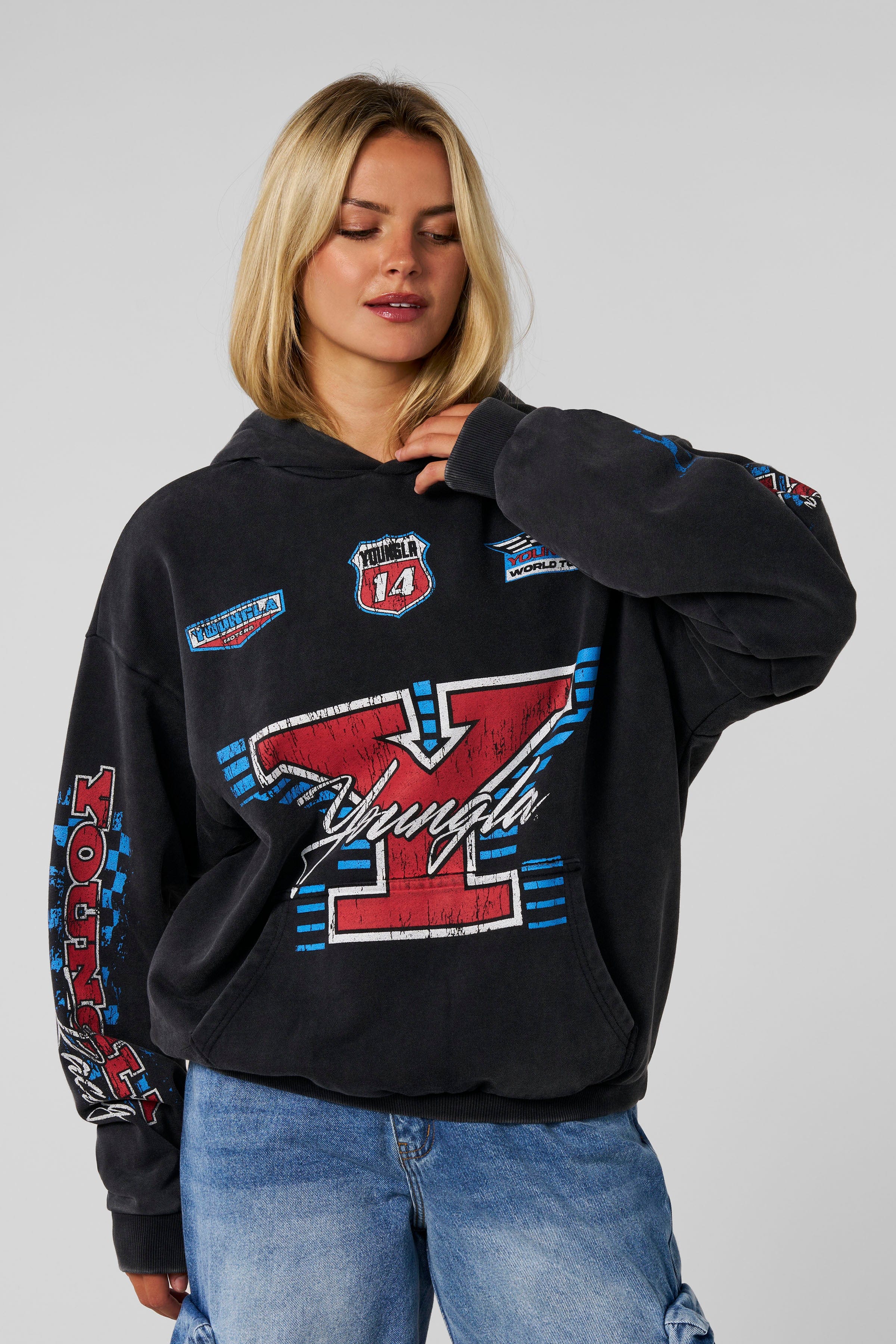 YoungLA W5193- Drift Hoodie Black