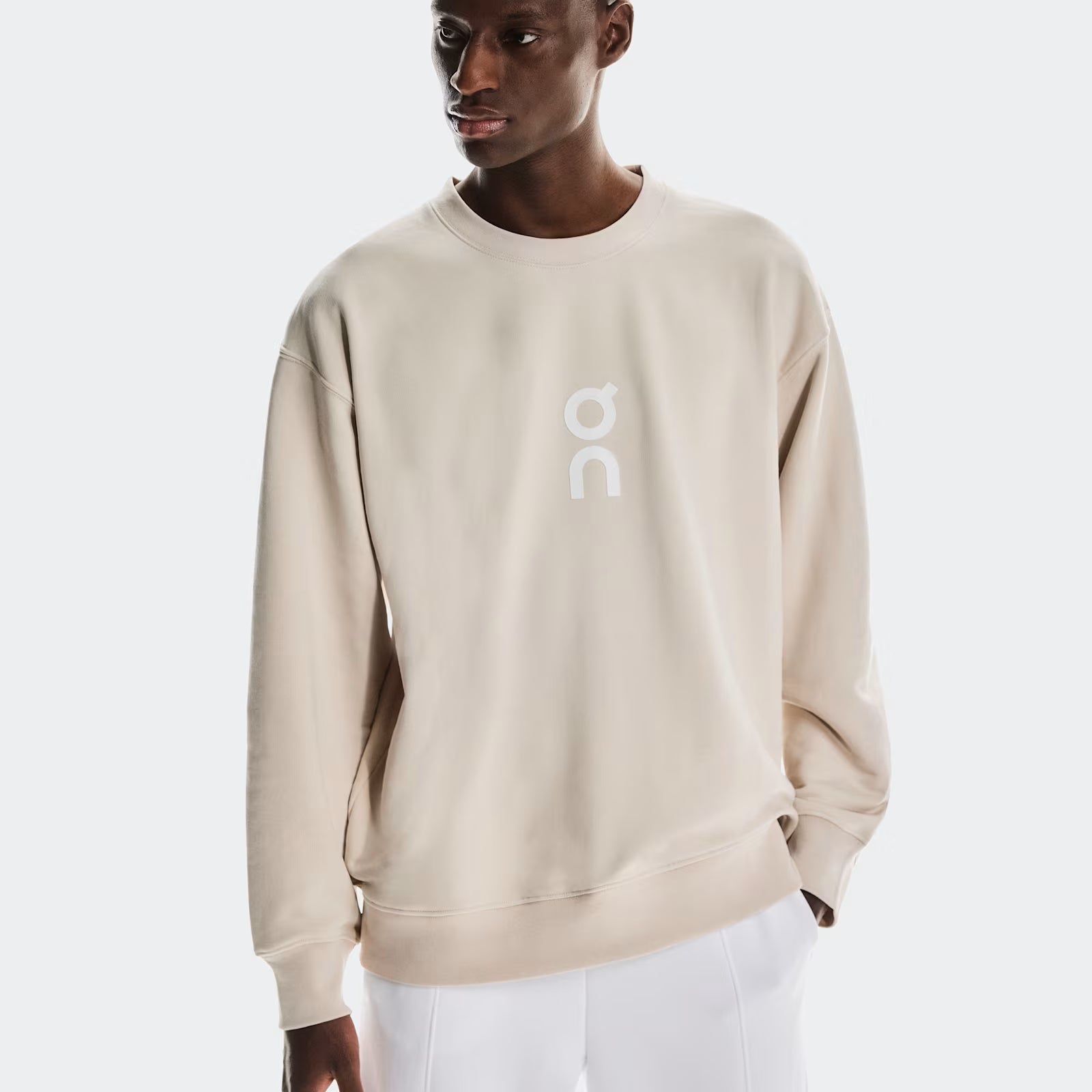 On Club Crew Graphic Silver