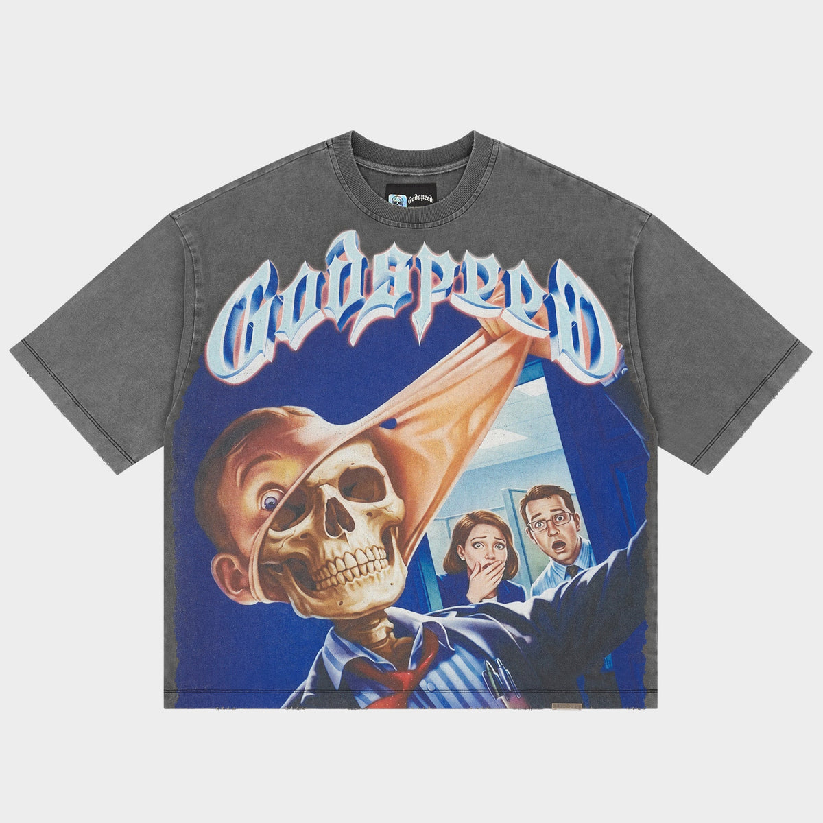 Godspeed Mask Off T-Shirt (Grey Wash)