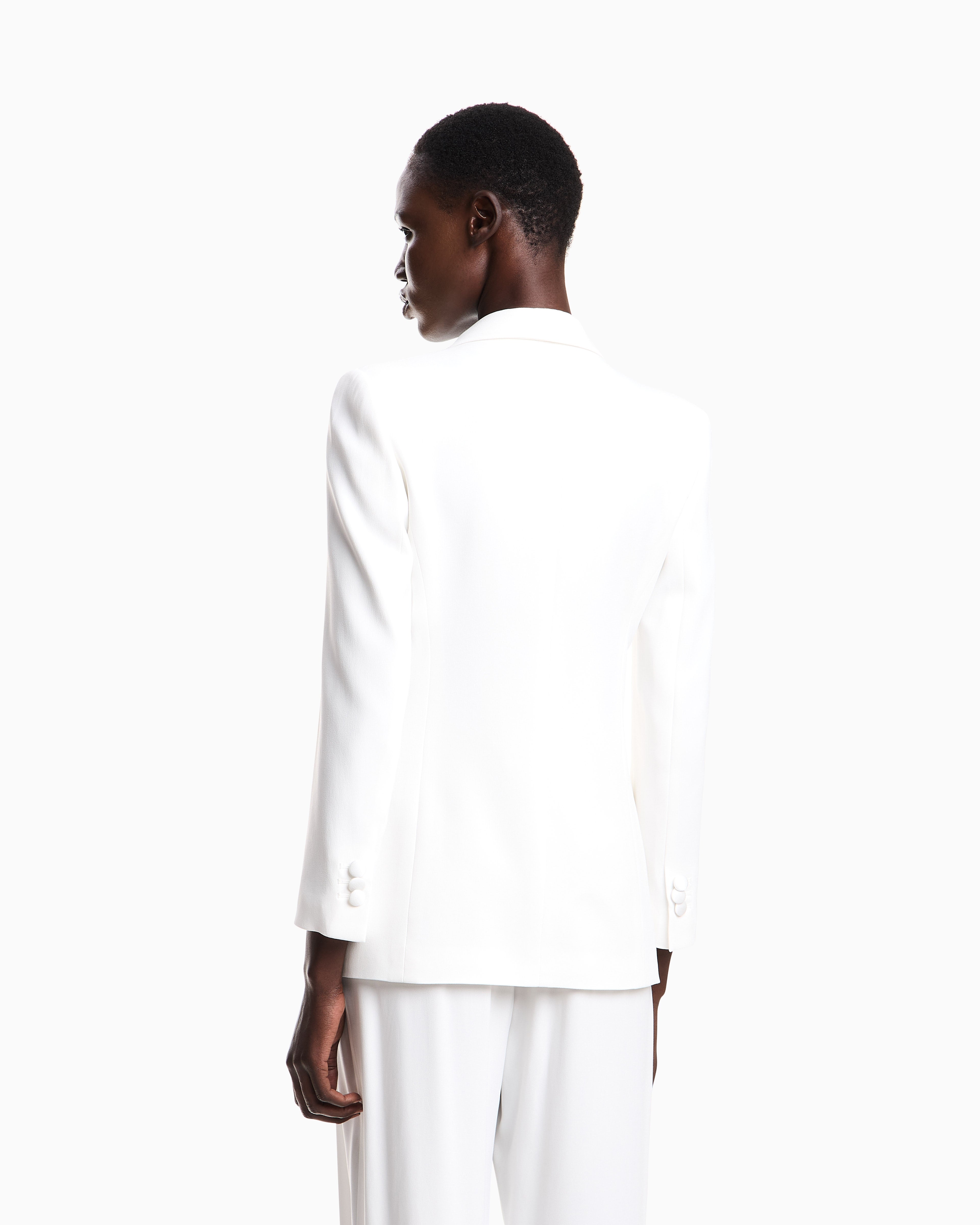 Emporio Armani Single-breasted blazer in envers satin