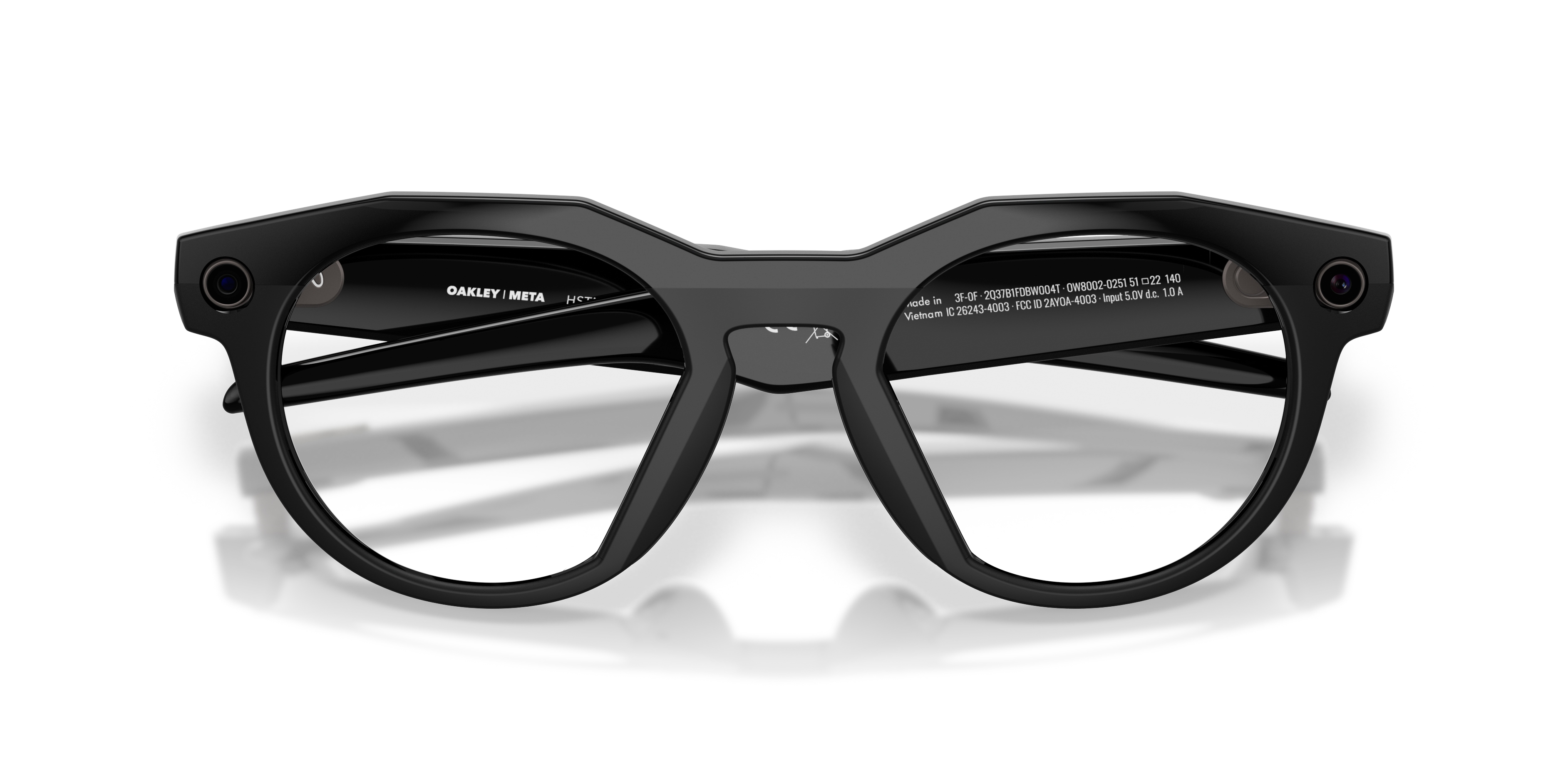 Oakley Meta Hstn Ai Performance Glasses Black Frame