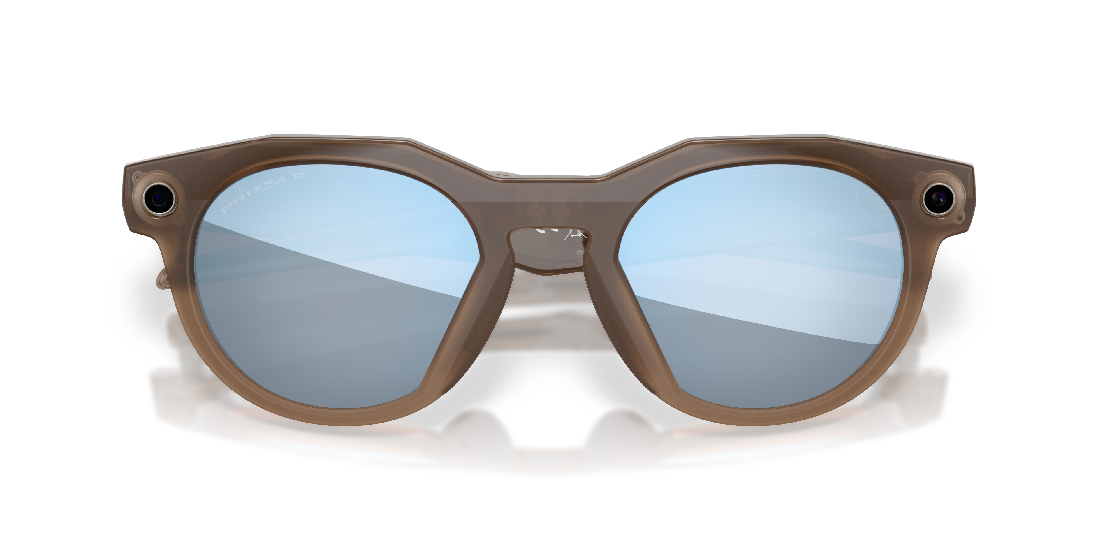 Oakley Meta Hstn Ai Performance Glasses Brown Smoke Frame