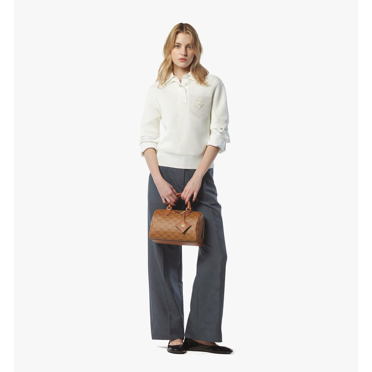 MCM Ella Boston Bag In Lauretos