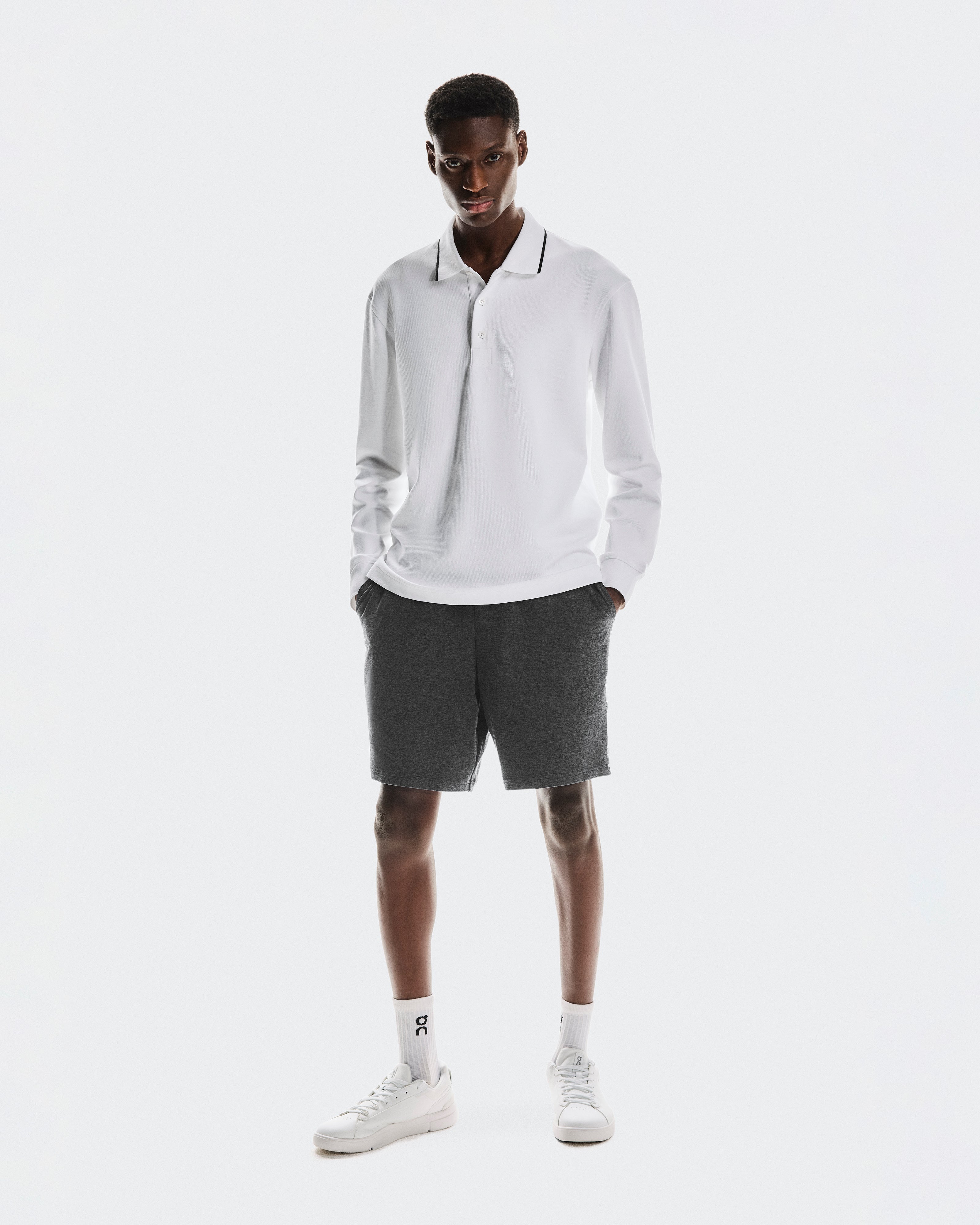 On Courtside Shorts Slate