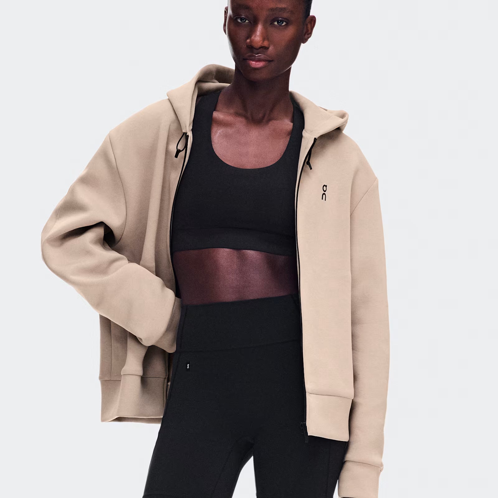 On Focus Tech Zip Hoodie Desert (Women'S)