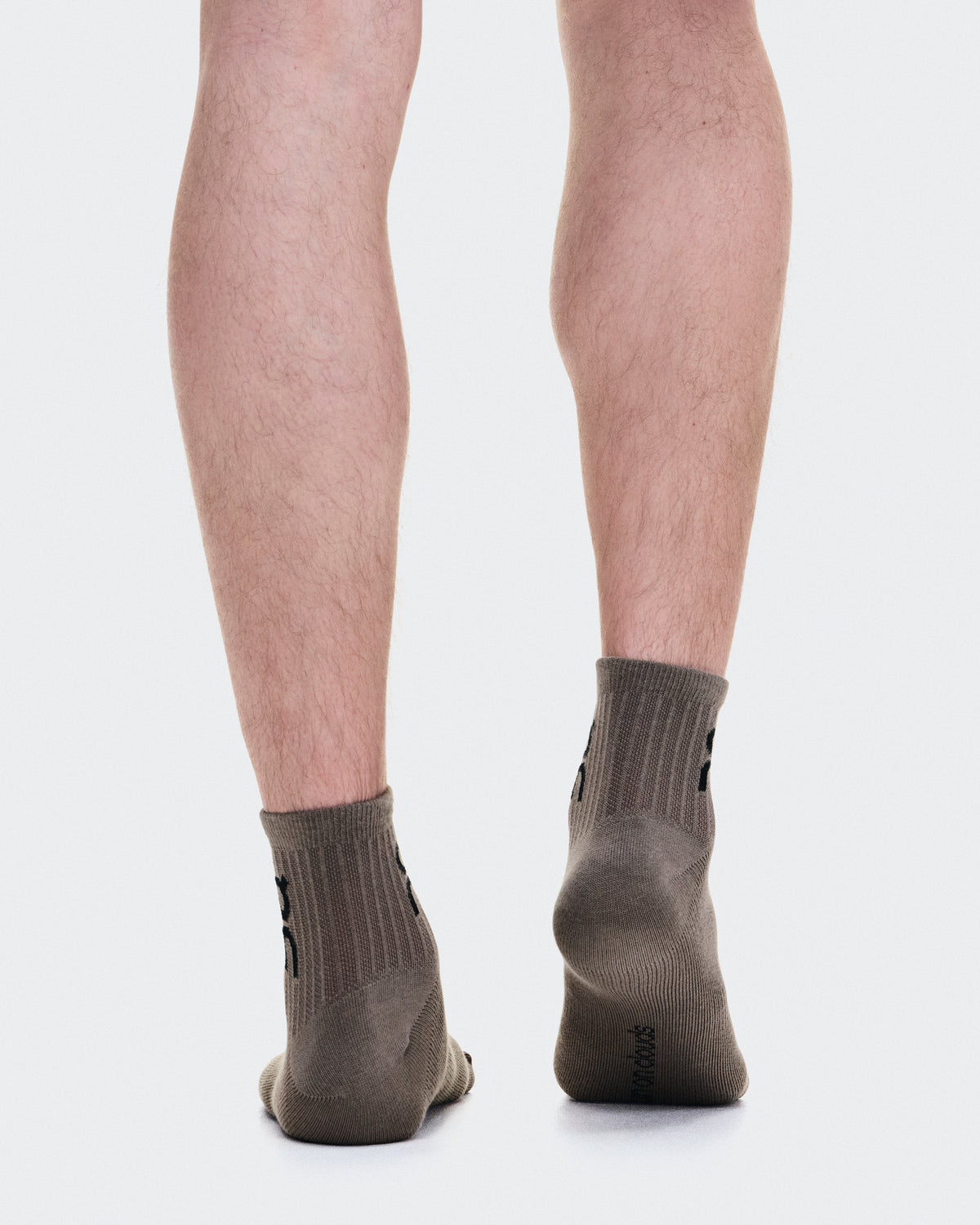 On Logo Sock Mid 3P Hare | Brume