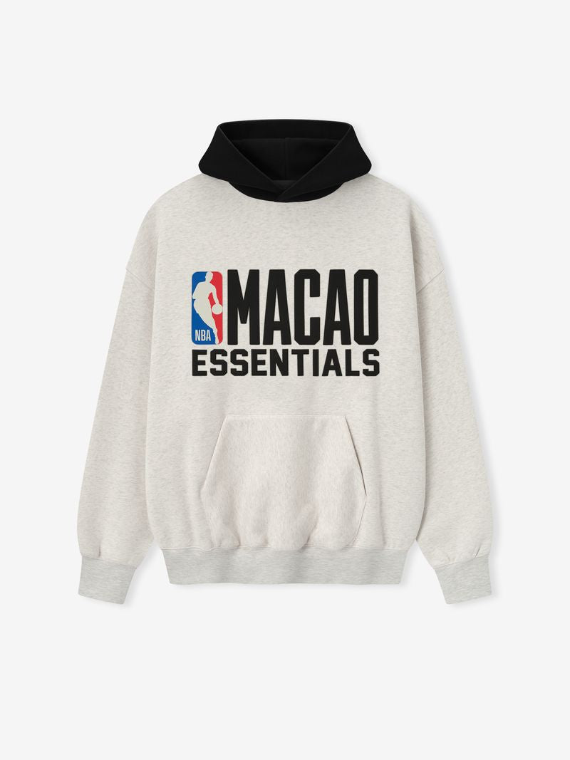 Essentials Nba Macao Sport Hoodie Light Heather/Black
