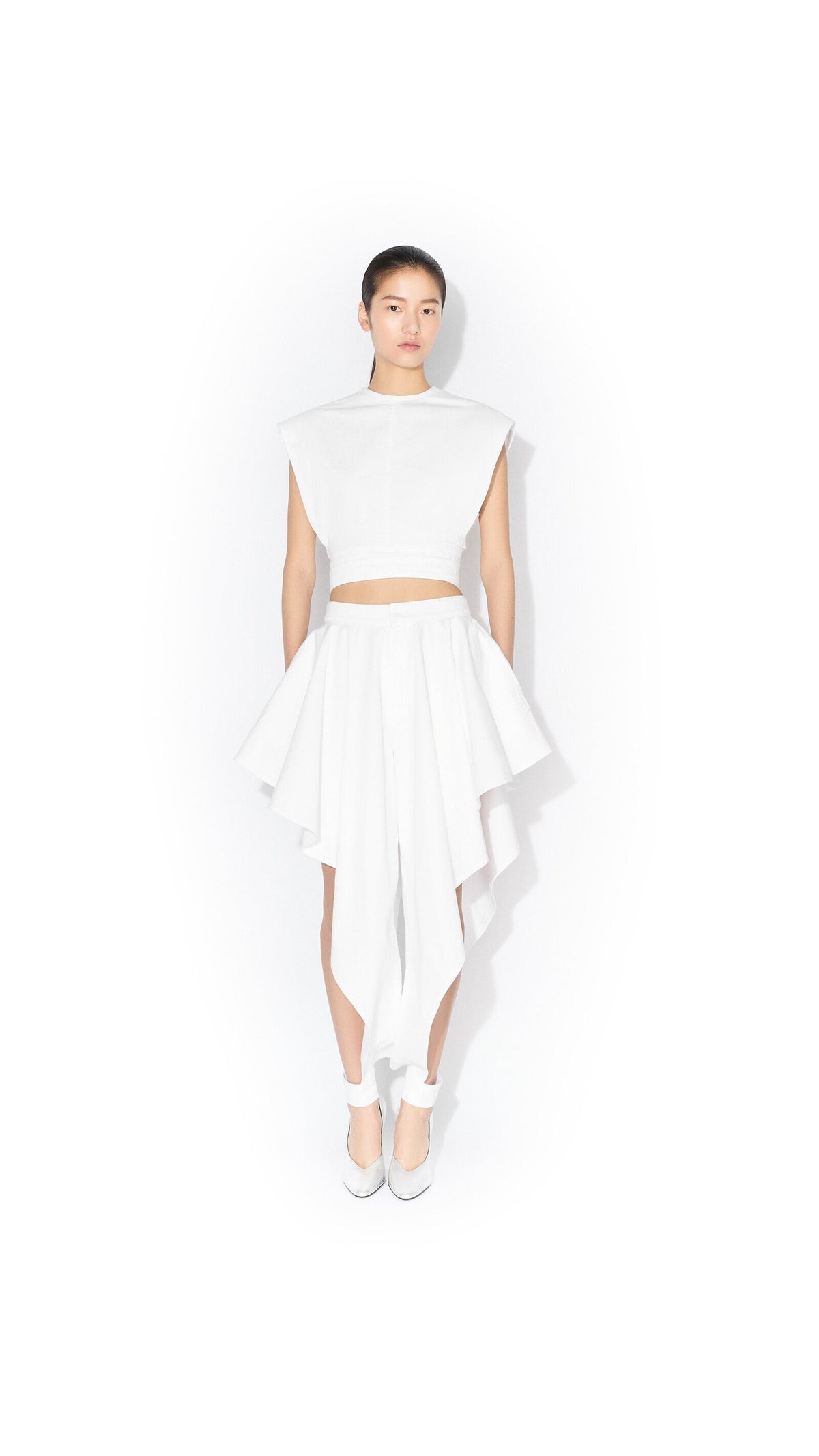 Alaïa White Denim Triangle Jeans