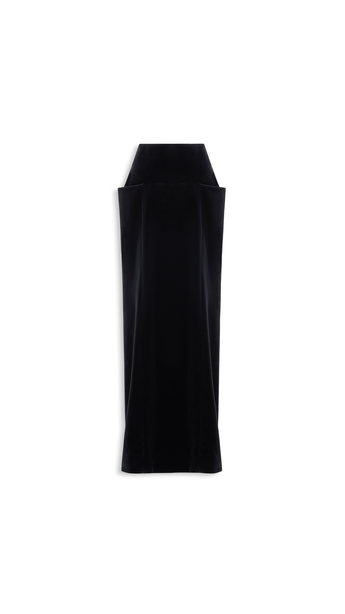 Alaïa Cotton Velvet Column Skirt