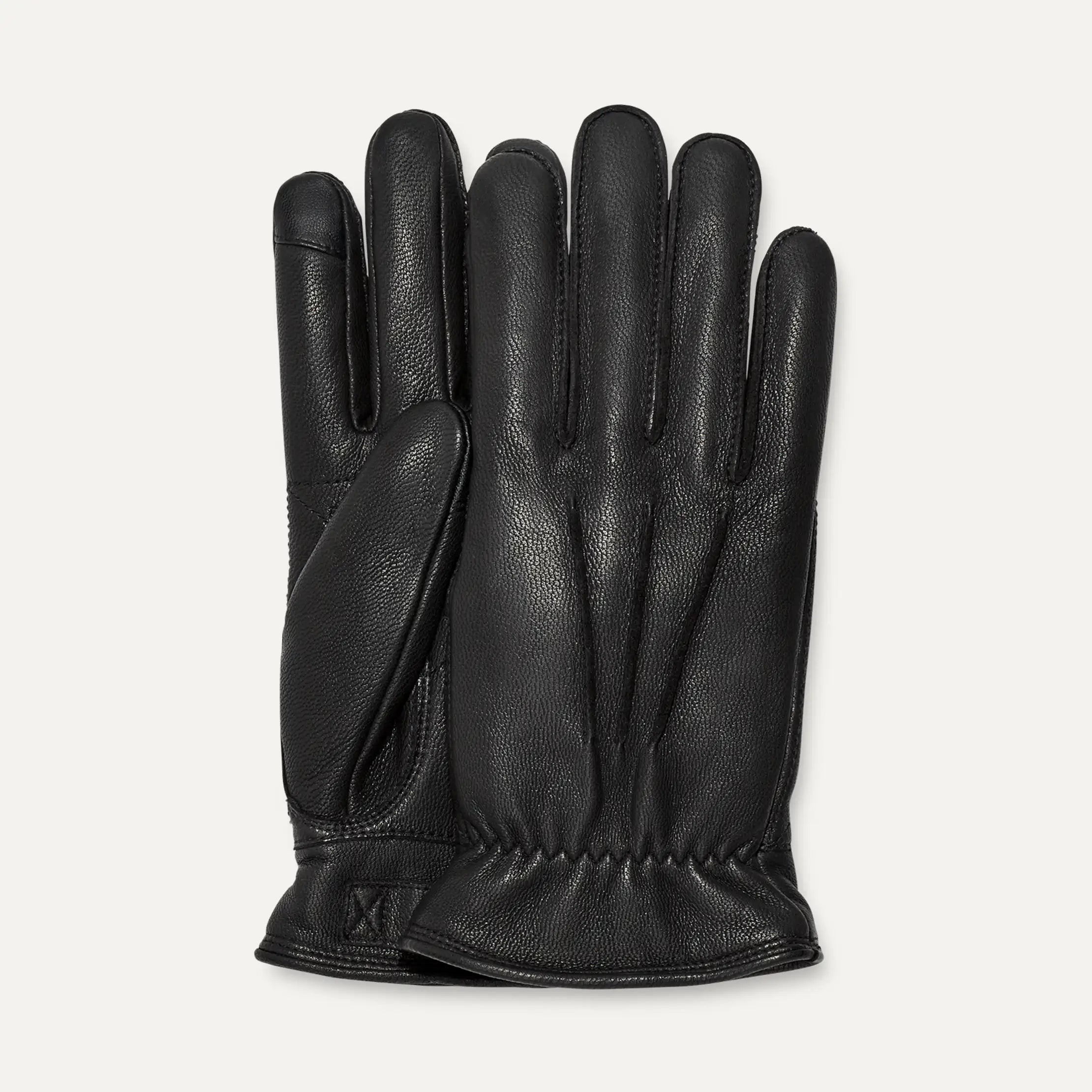 Ugg 3 Point Leather Glove Black