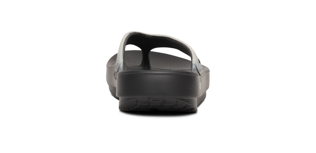 Oofos Men's Sport Sandal Black & Chalk
