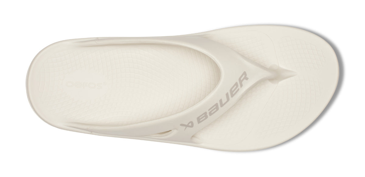 Oofos Men's Sport Sandal Bauer Chalk