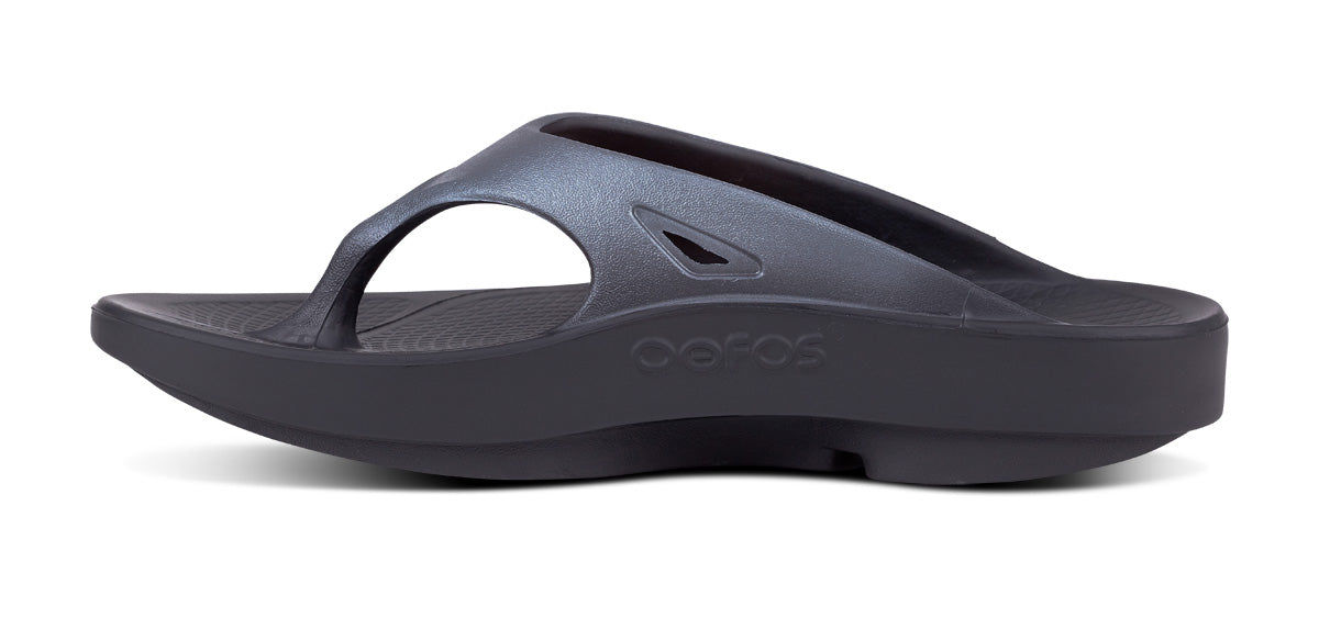 Oofos Men's Sport Sandal Graphite