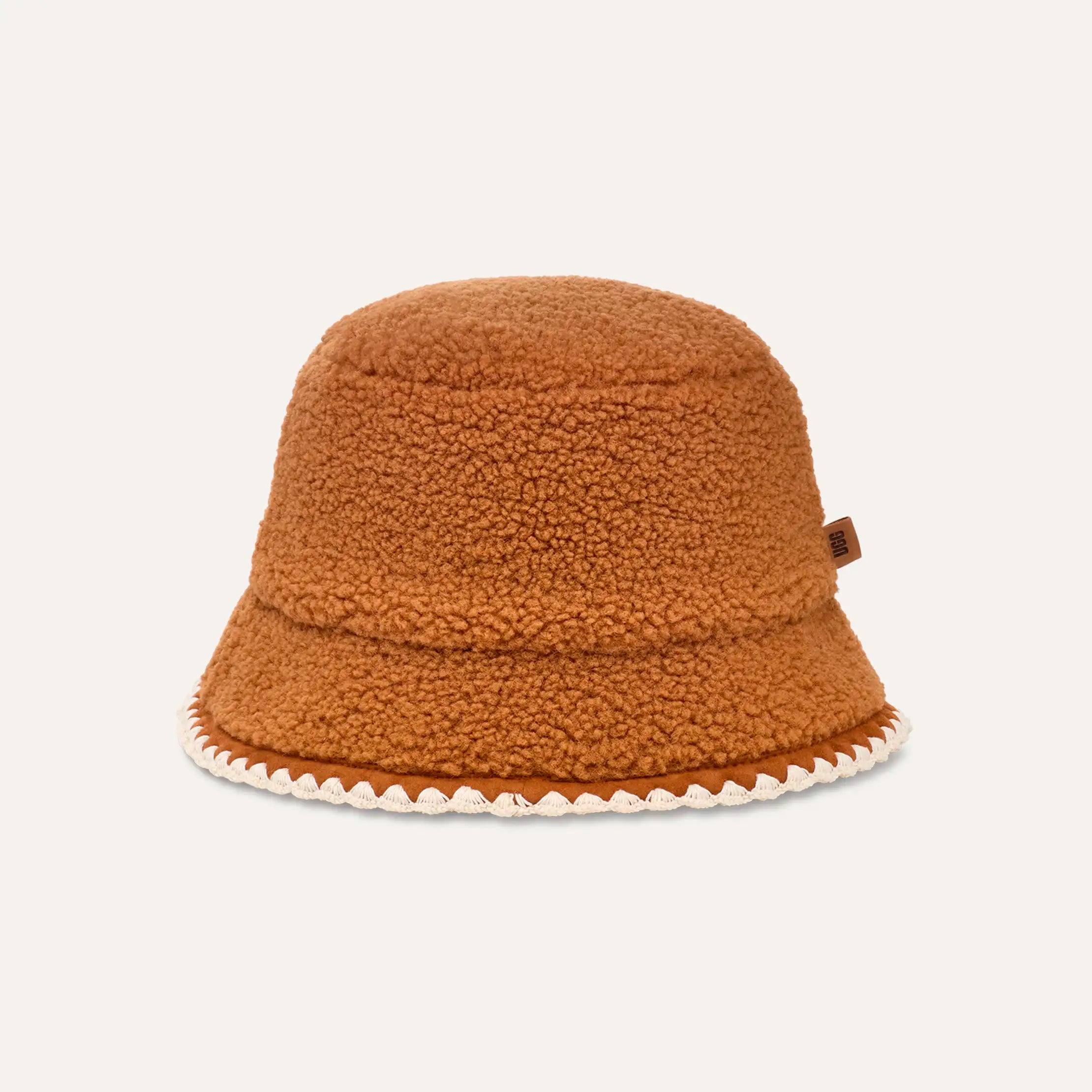 Ugg Uggfluff Scalloped Hat Chestnut