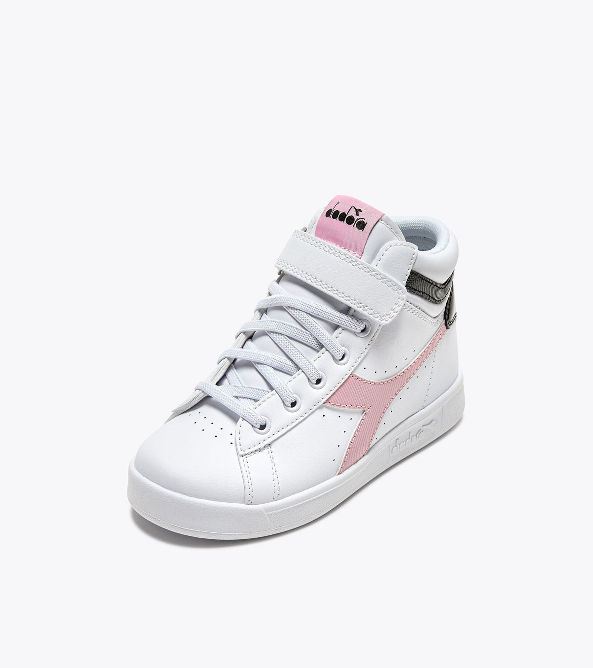 Diadora Game P High Girl Ps White/Black/Pink Lady