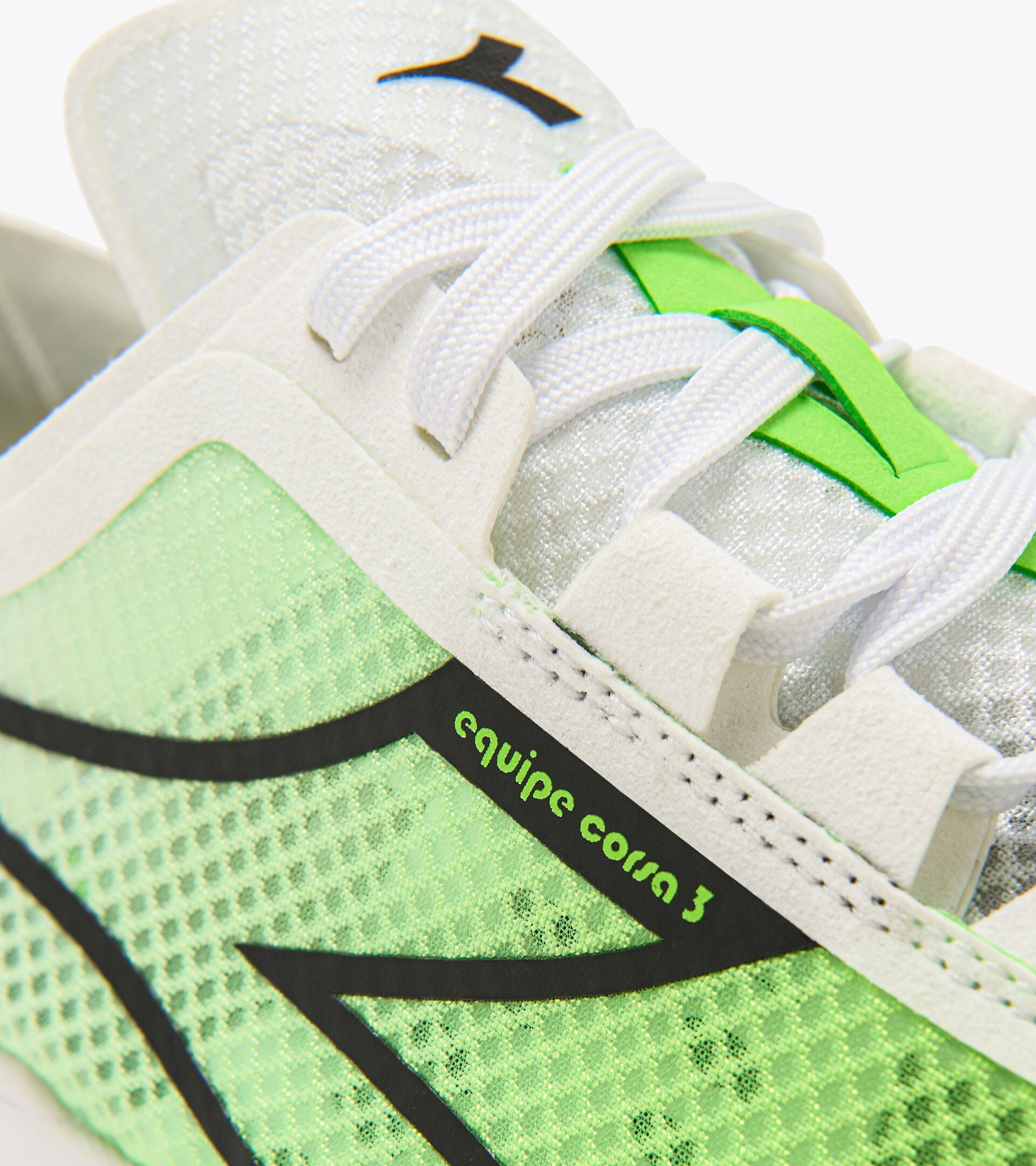Diadora Equipe Corsa 3 White/Black/Green Fl